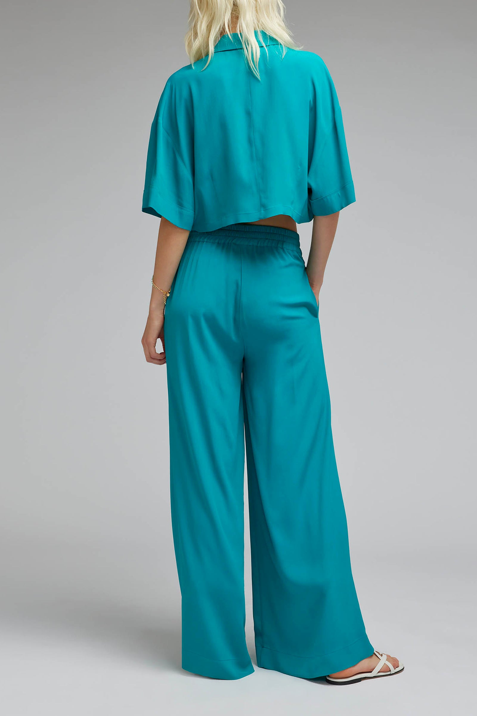 CAMICIA CON NODO IN CREPE DE CHINE