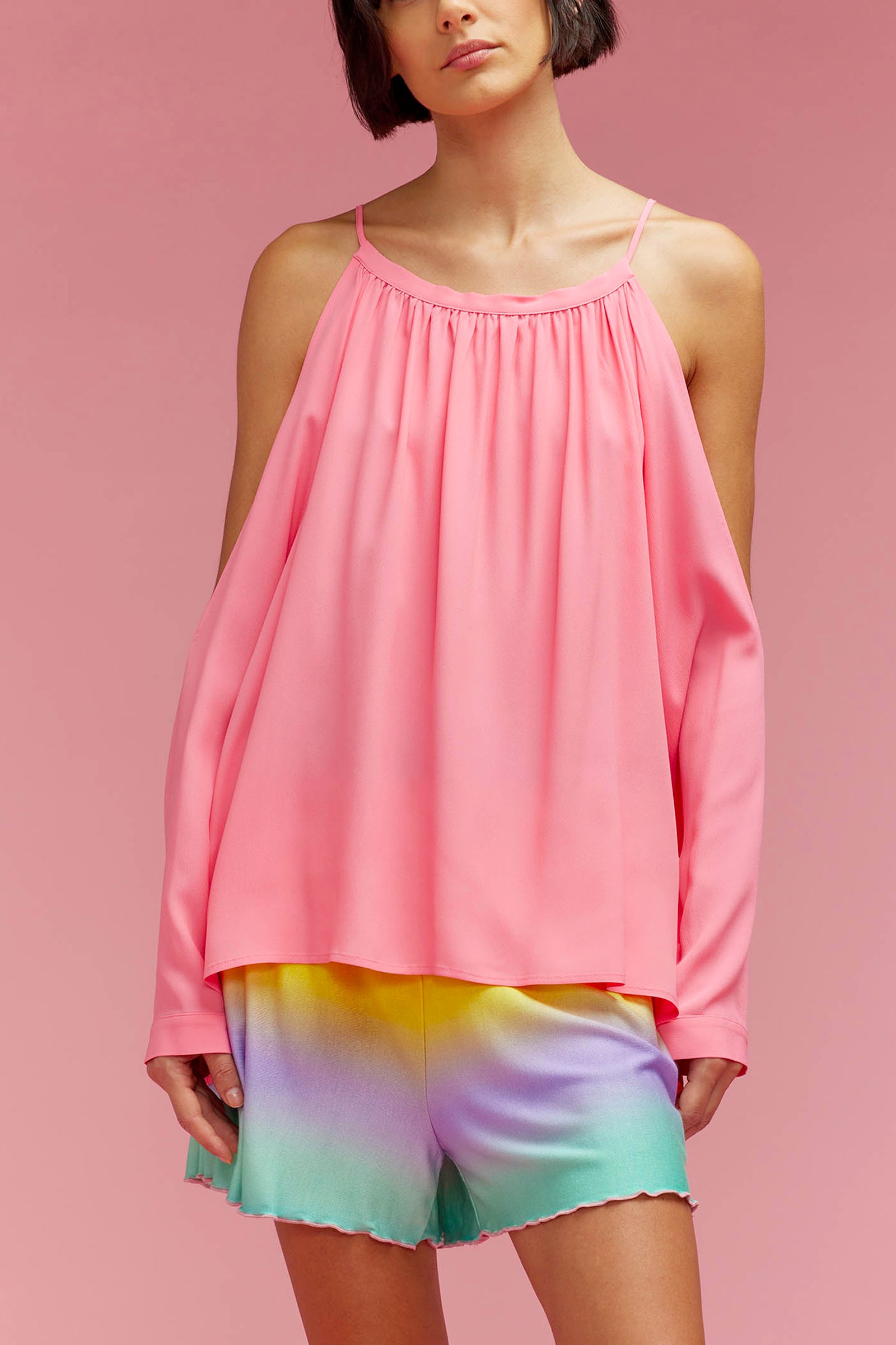 blusa crepe de chine