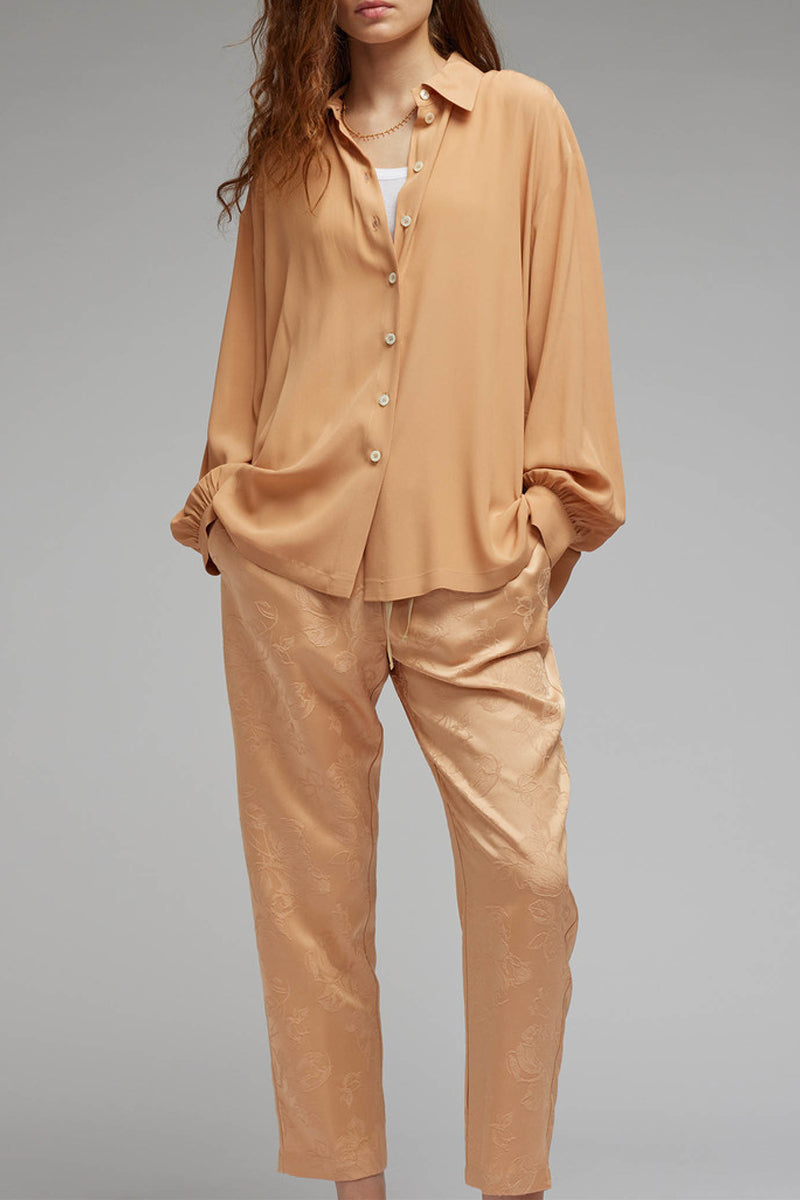 camicia over crepe de chine
