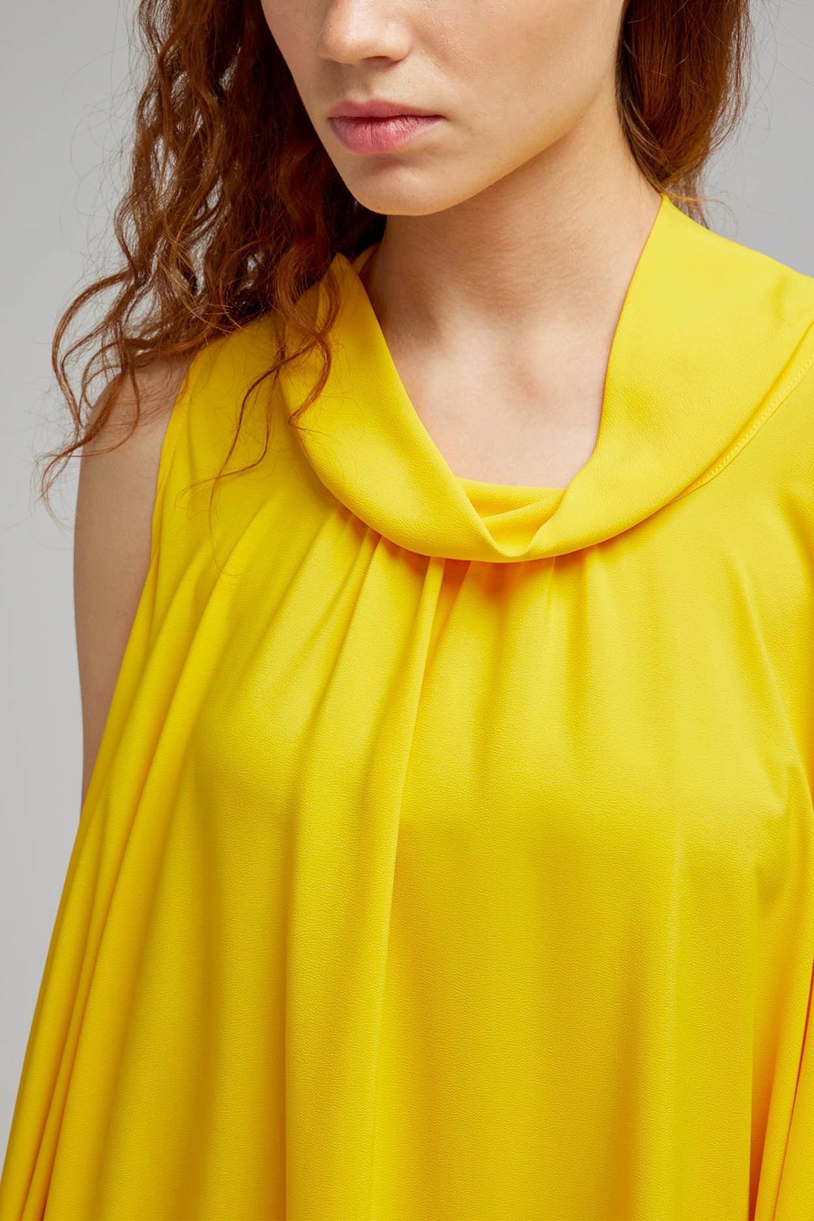 abito crepe de chine ampio