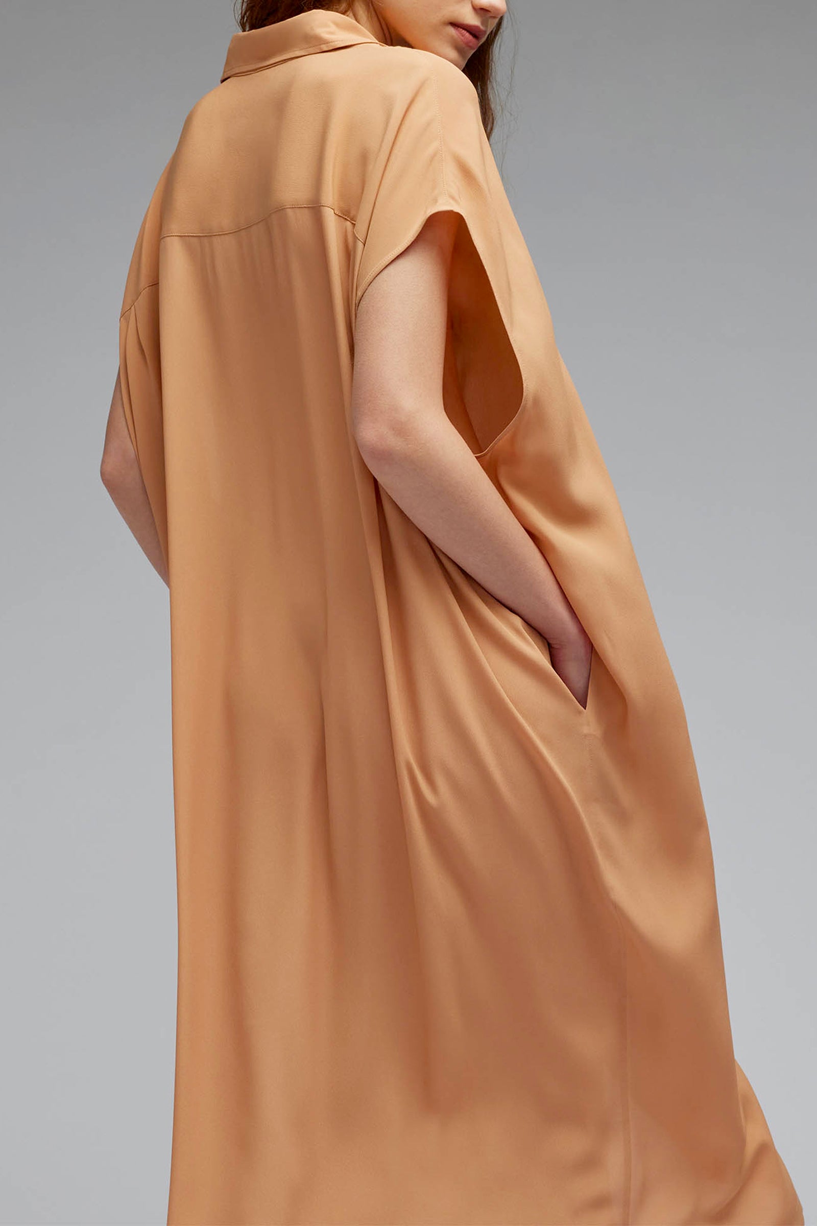 crepe de chine sleeveless shirt