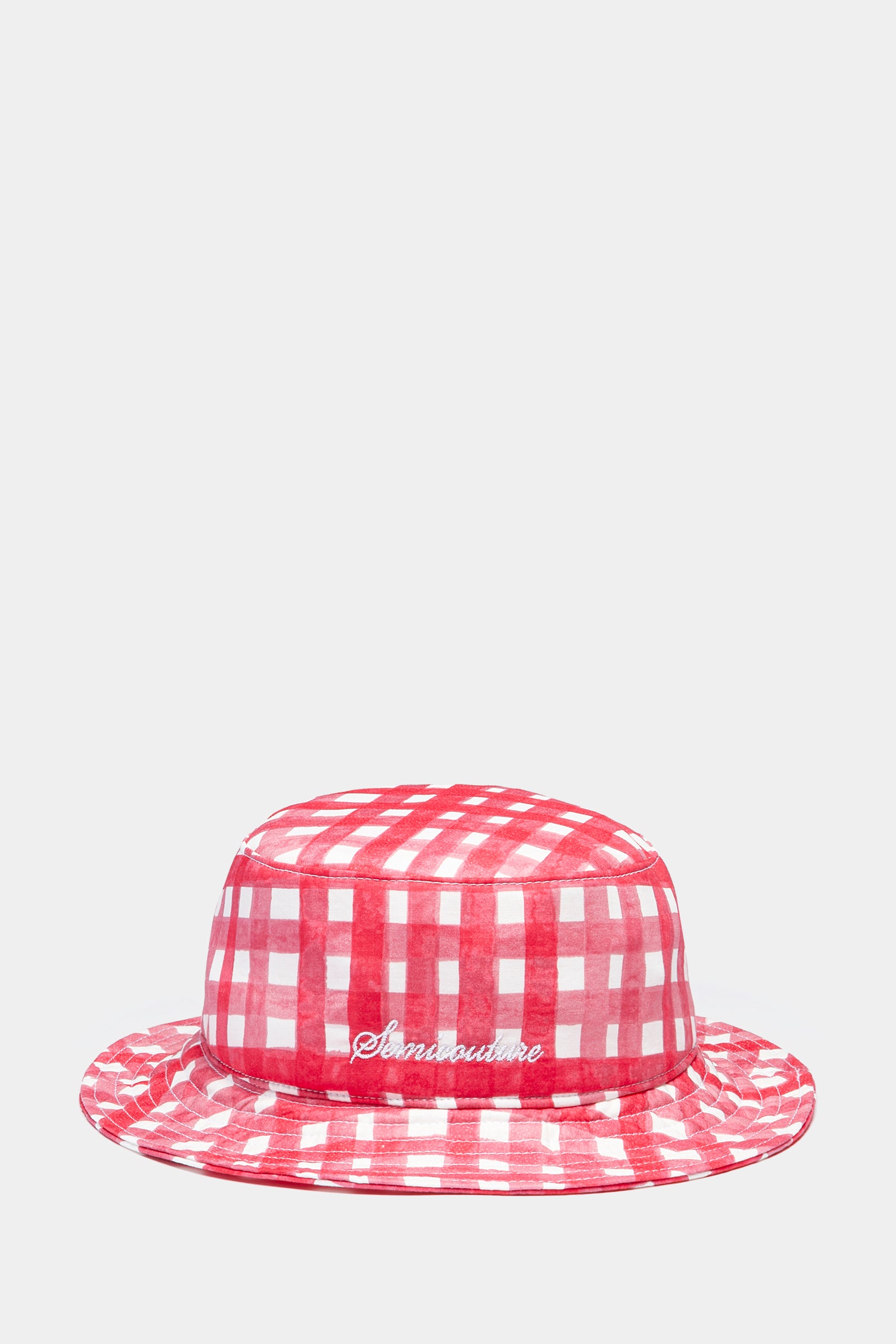 CHECK PRINT FISHERMAN HAT