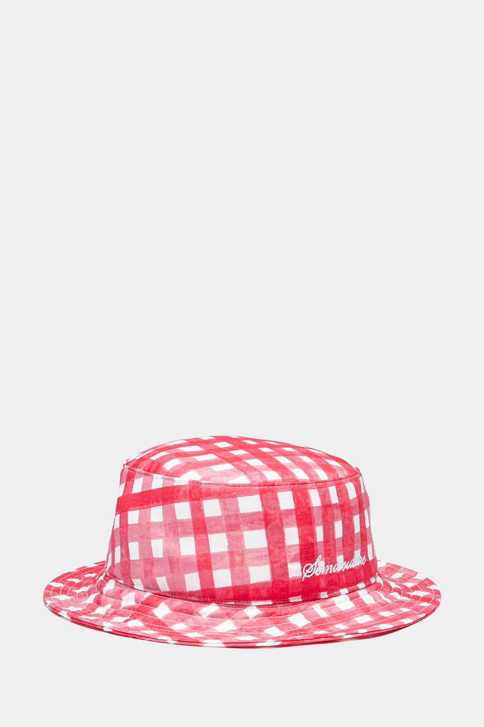 CHECK PRINT FISHERMAN HAT