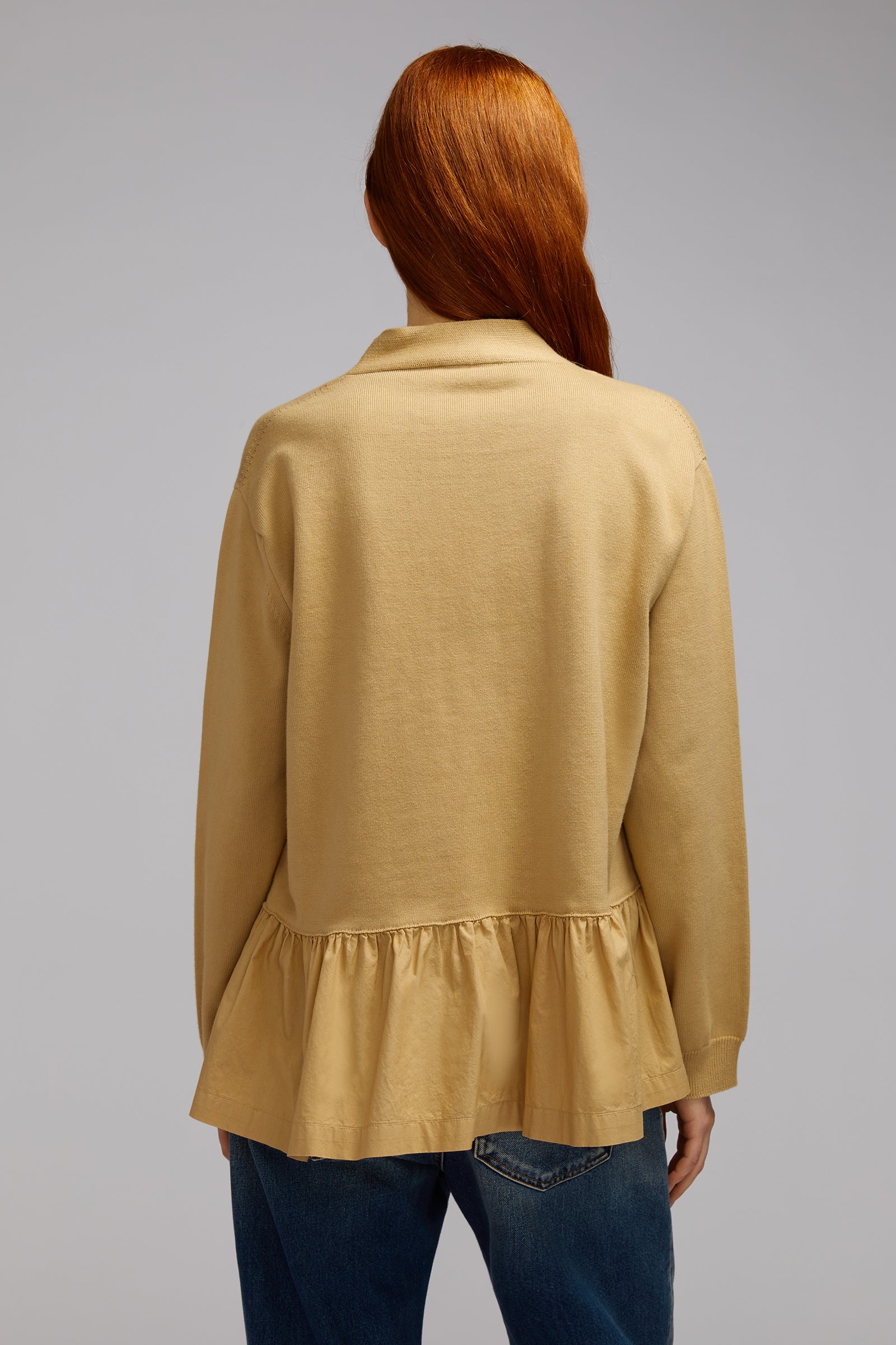 cardigan cotone+popeline