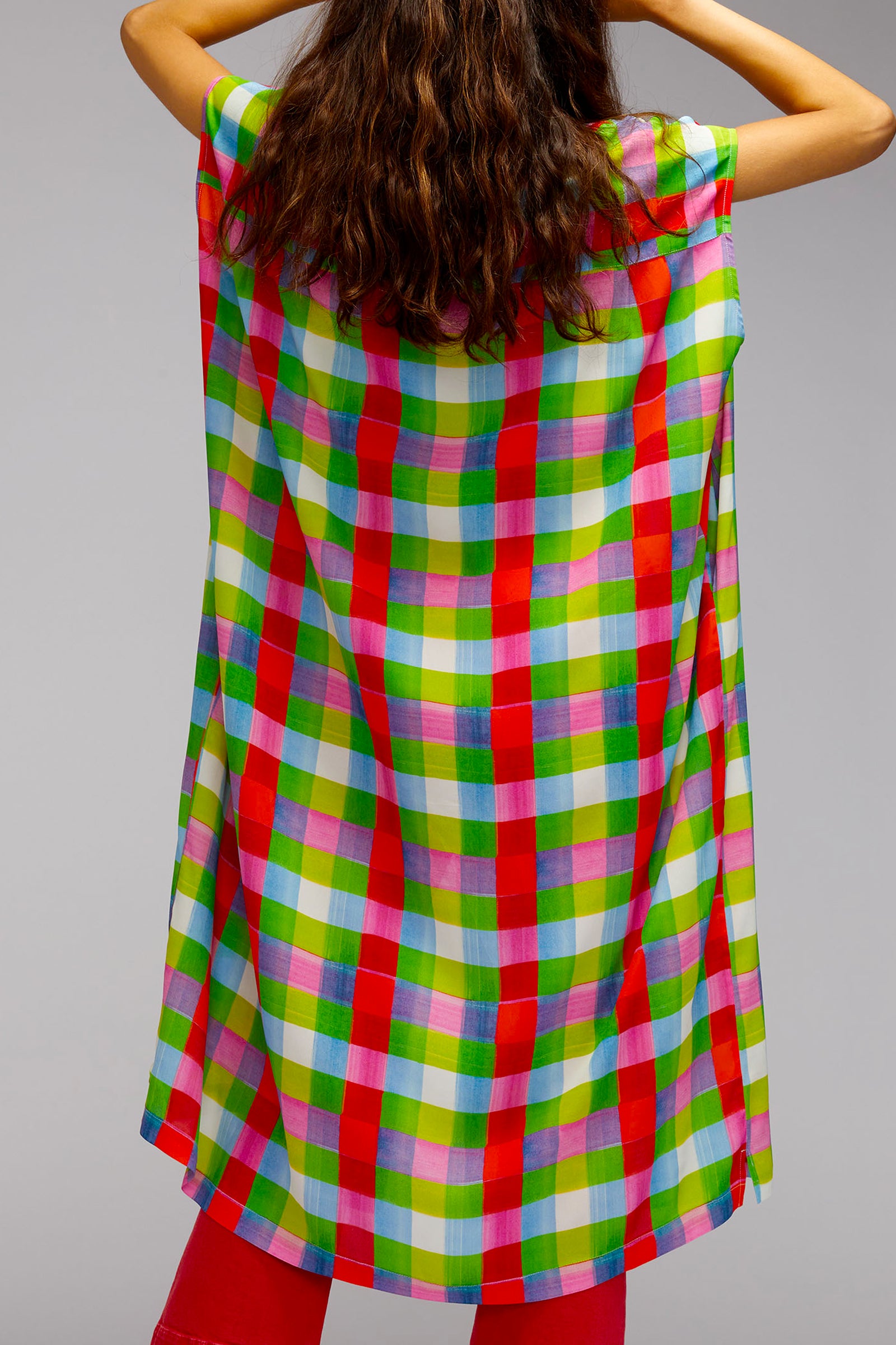 camicia over in georgette