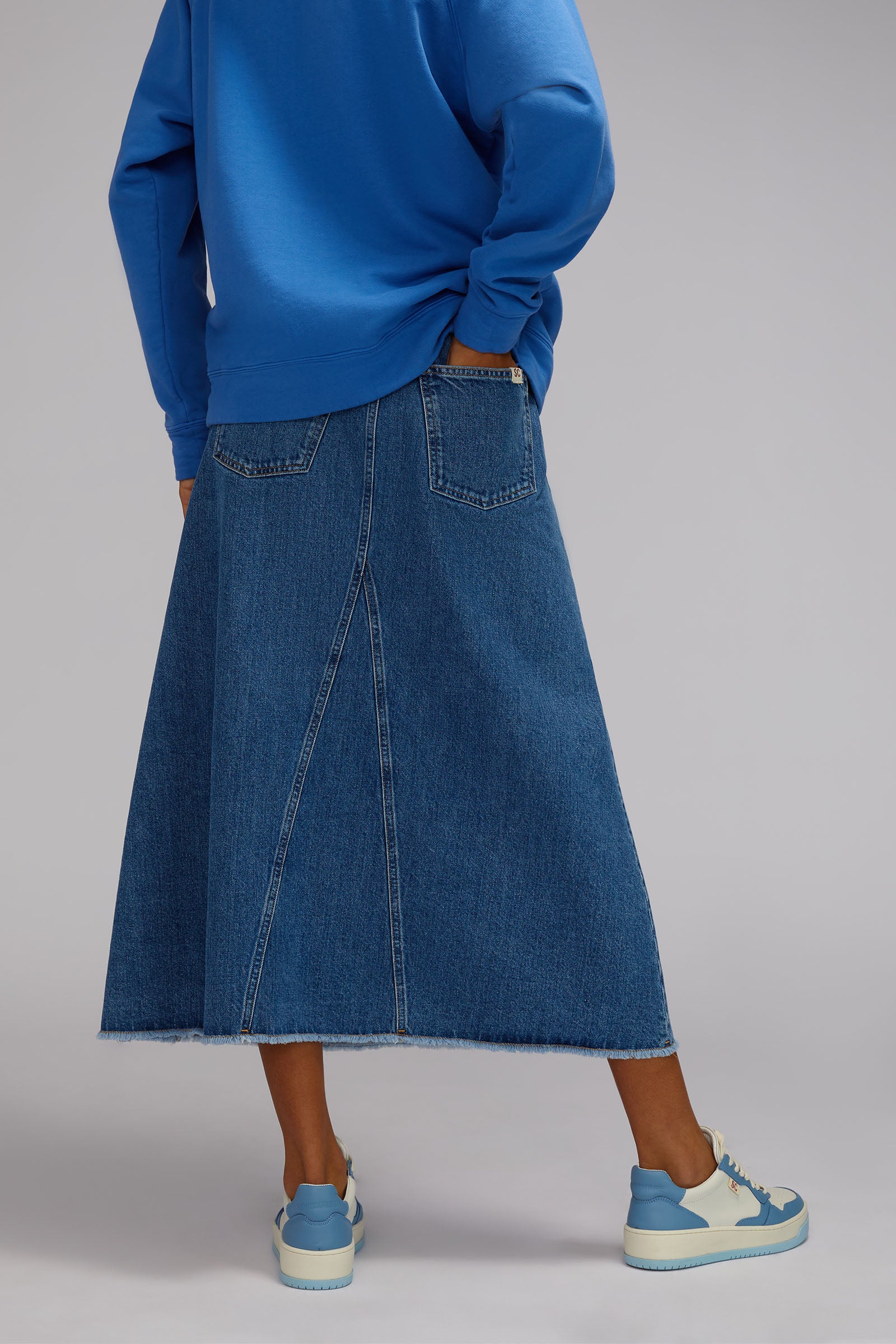 GONNA IN DENIM BICOLORE