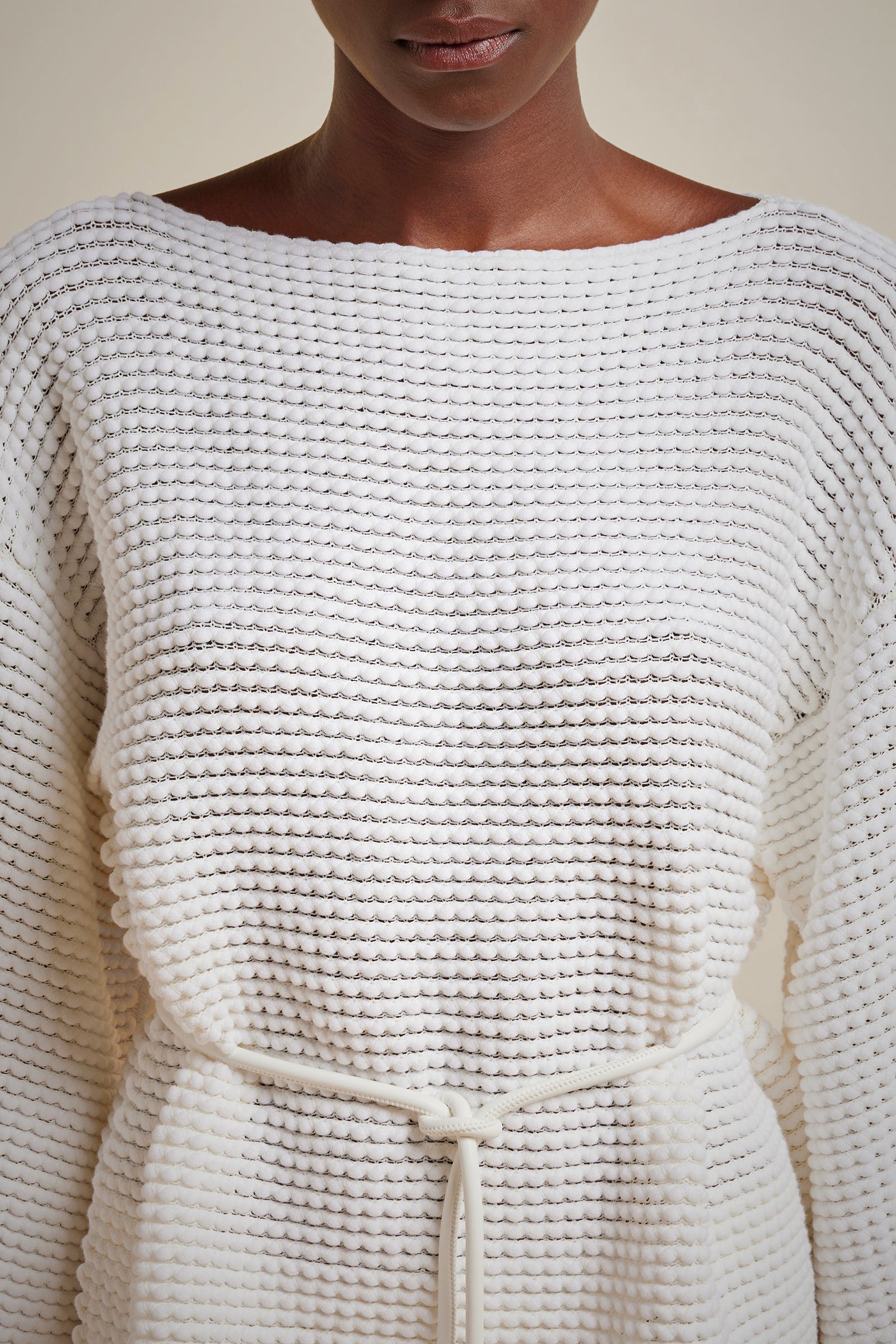 WAFFLE STITCH SWEATER