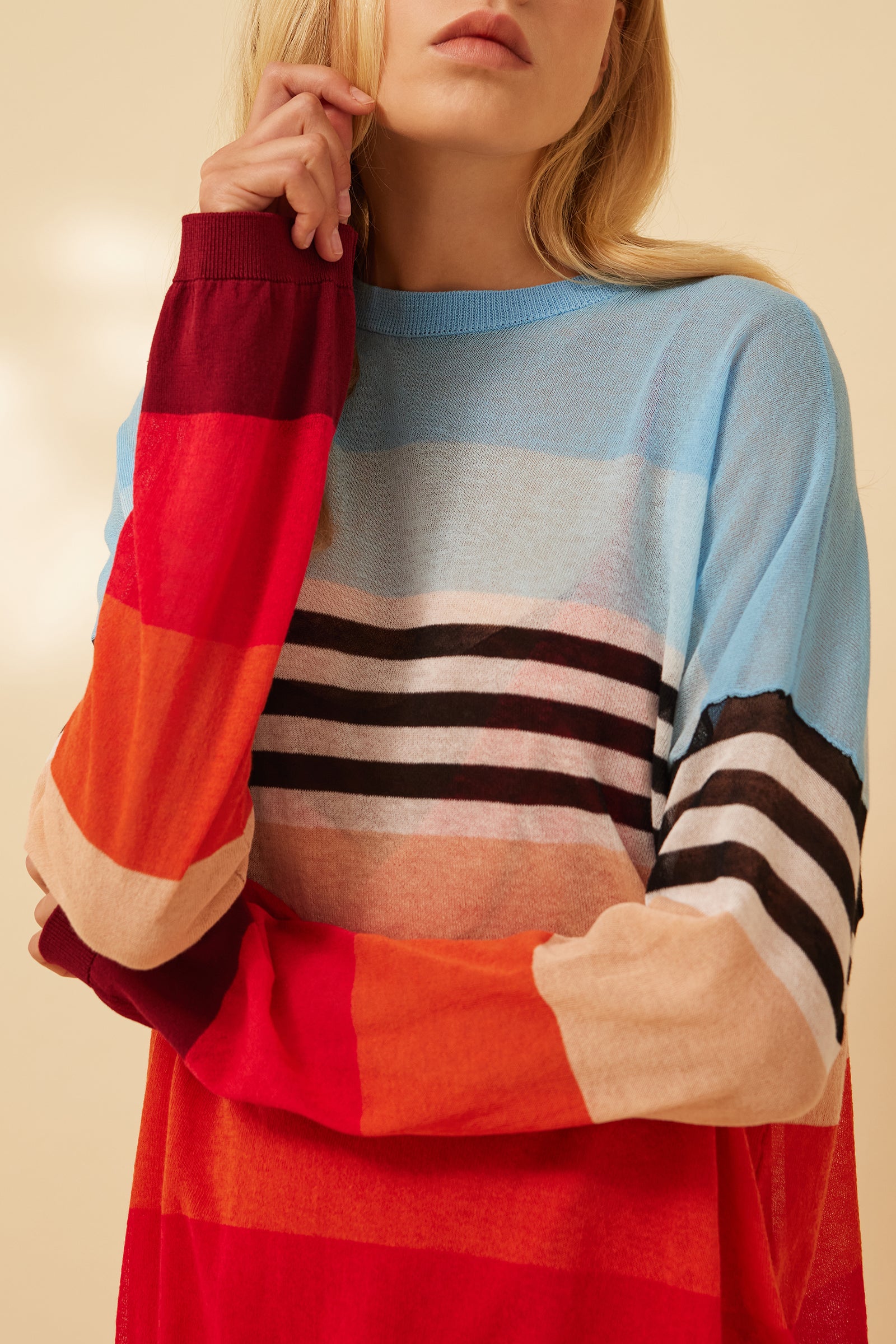 MAGLIA MULTICOLOR MANICA LUNGA