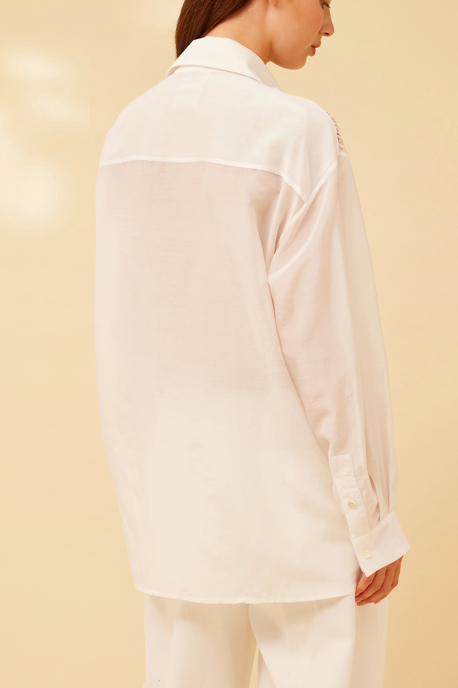 CAMICIA IN PIZZO E MUSSOLA