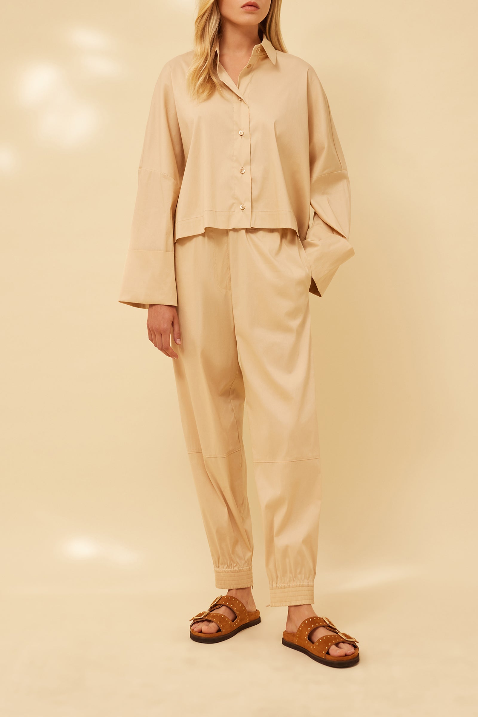 CAMICIA CROPPED A MANICA LUNGA