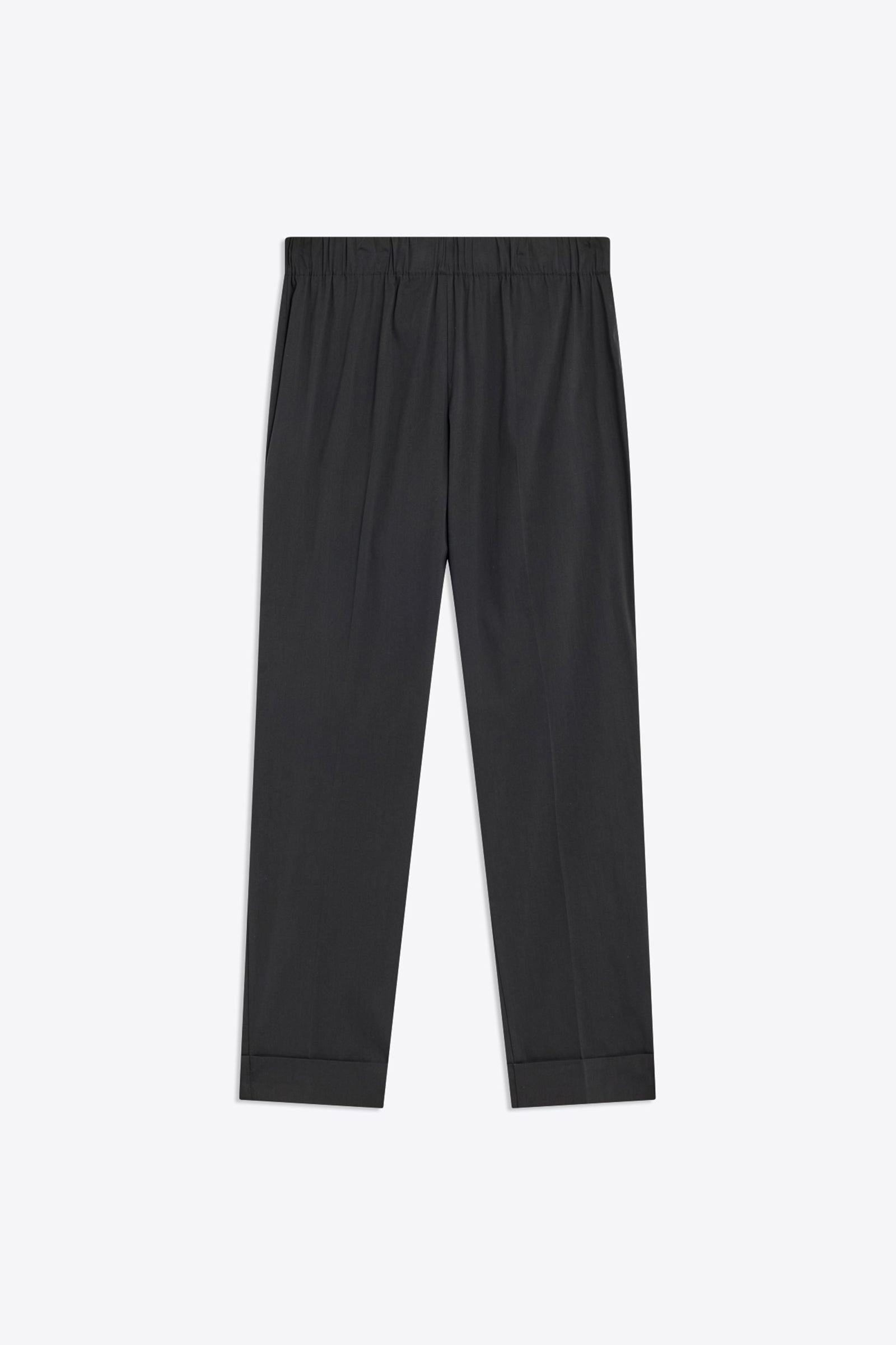 POPLIN TROUSERS WITH ELASTICATED WAIST