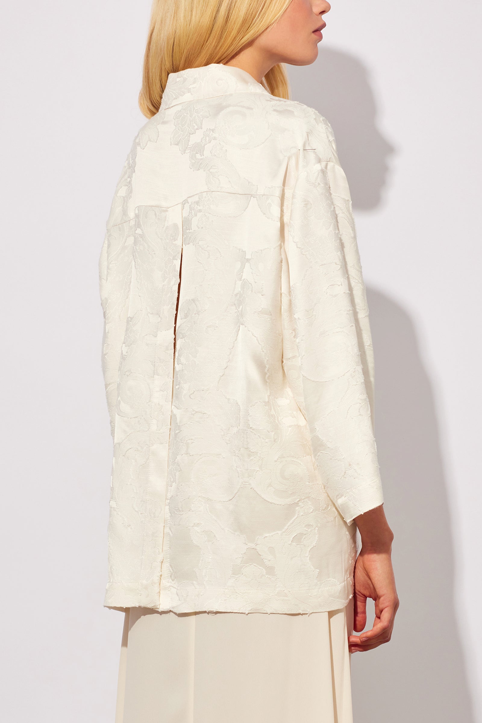 CAMICIA IN JACQUARD FLUIDO