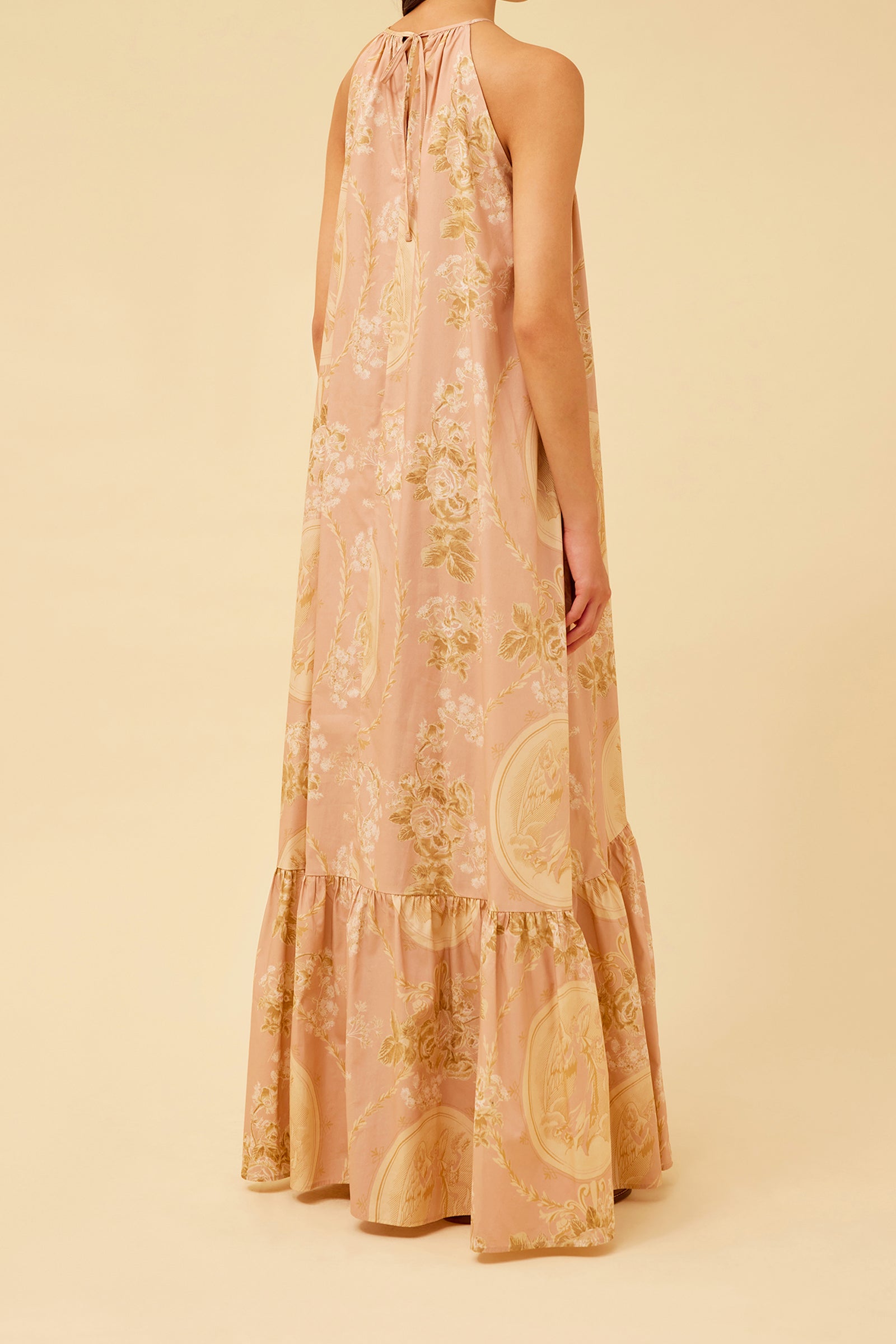 CERAMIC PRINT LONG DRESS