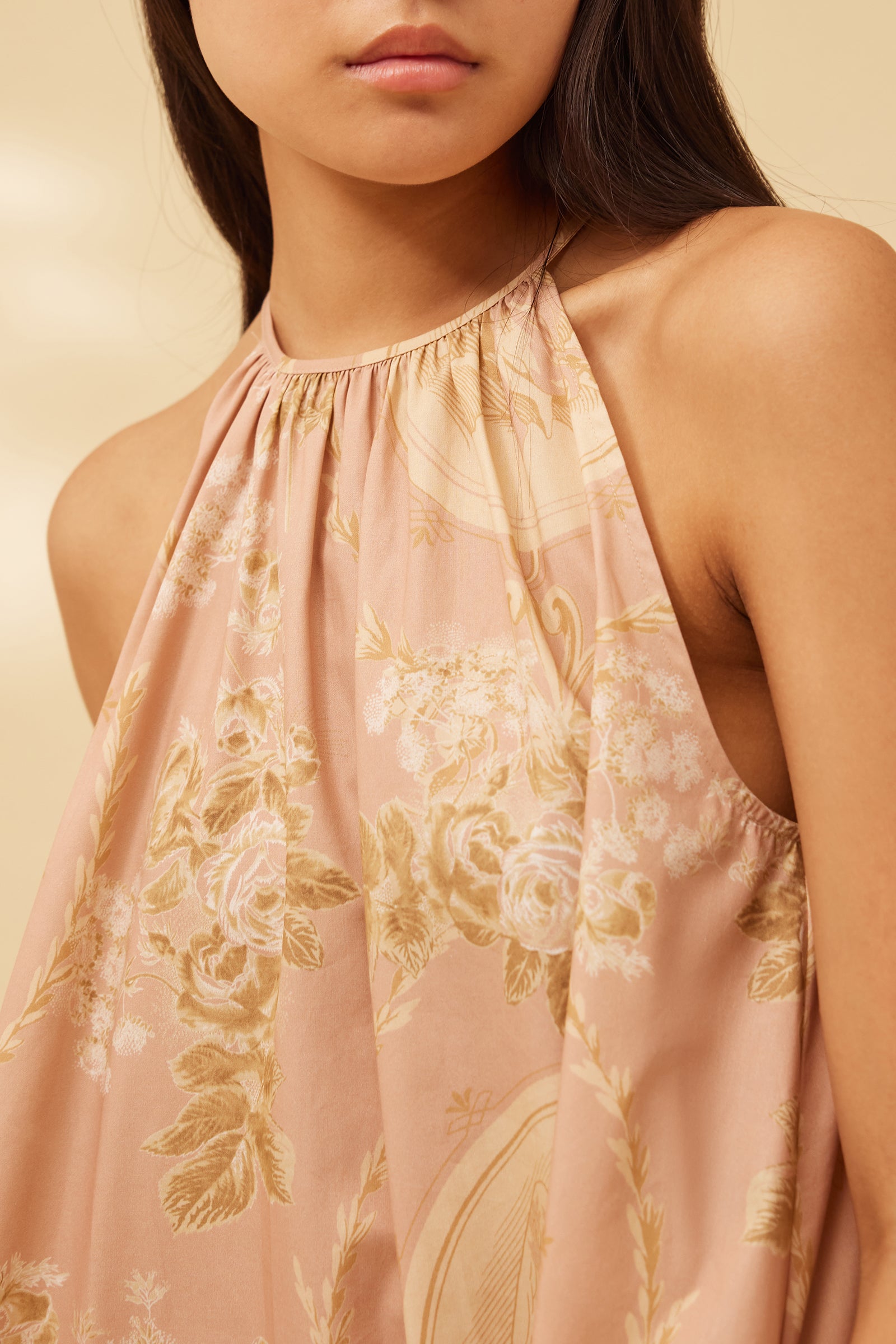 CERAMIC PRINT LONG DRESS