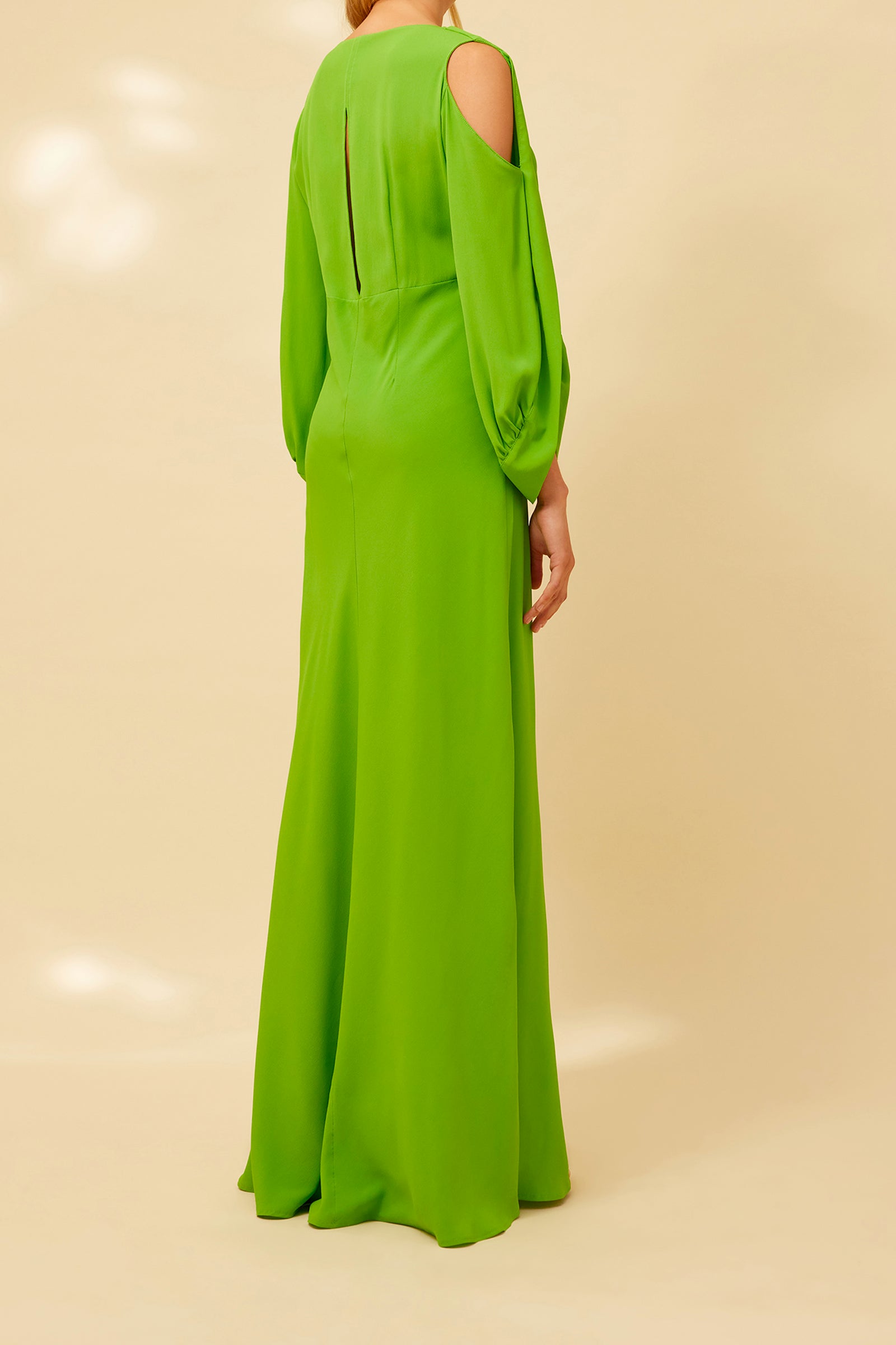 ABITO MANICA LUNGA IN CREPE DE CHINE