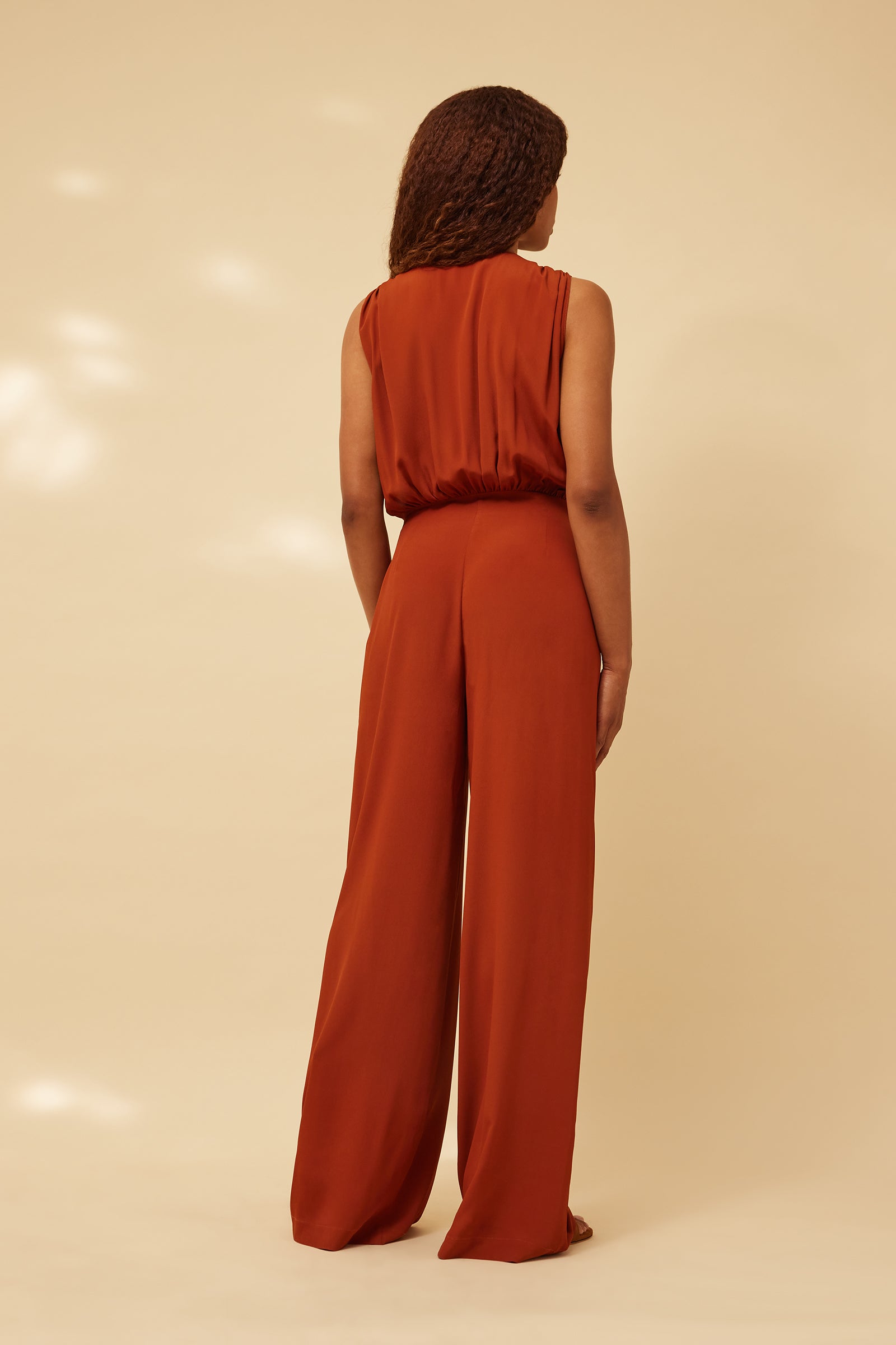 CREPE DE CHINE OVERALL