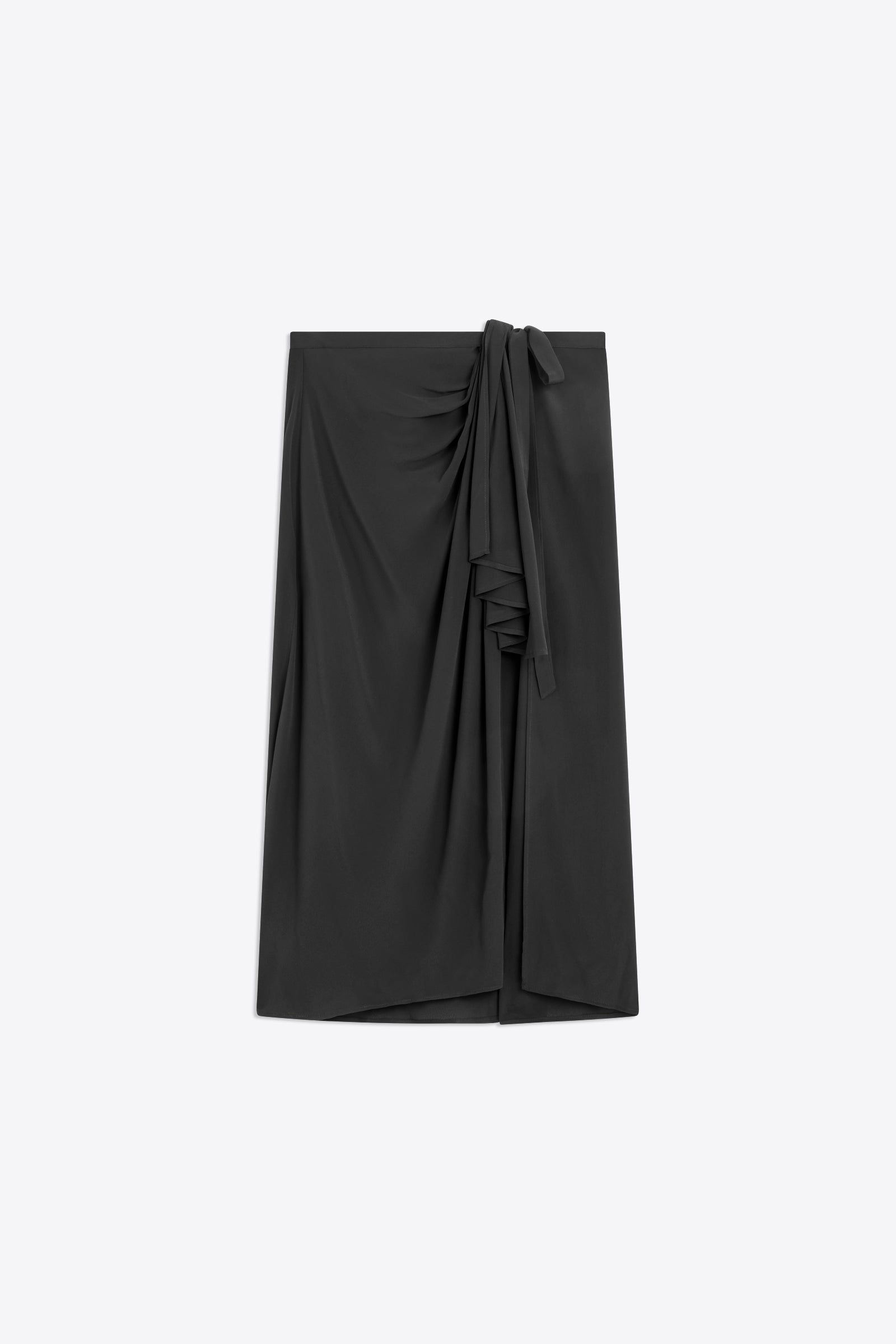 CREPE DE CHINE WRAP SKIRT