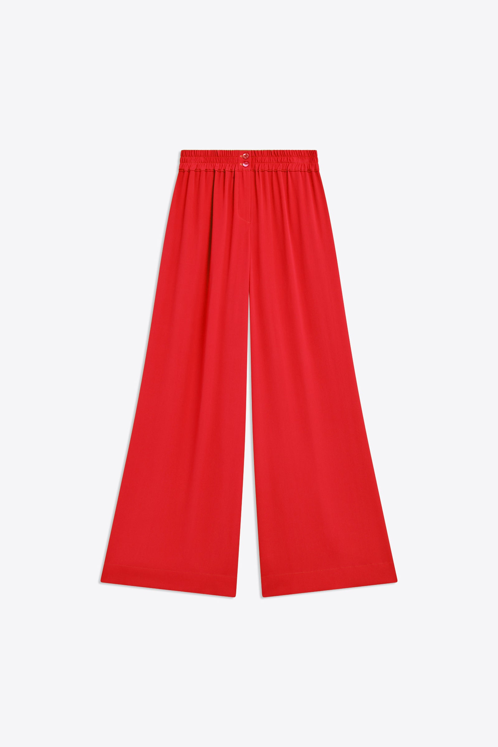 PANTALONE A PALAZZO IN CREPE DE CHINE