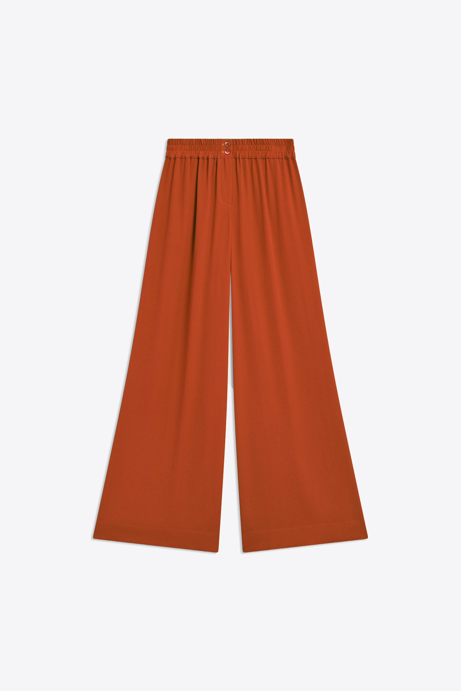 PANTALONE A PALAZZO IN CREPE DE CHINE