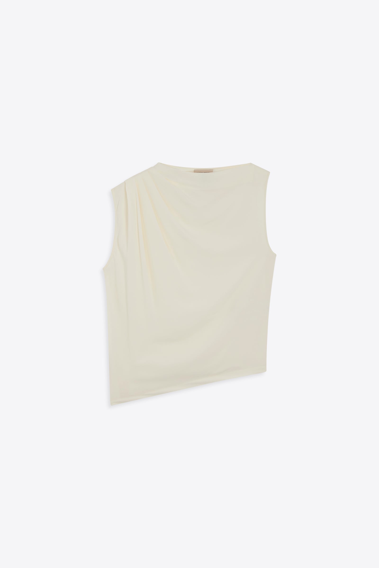 CREPE DE CHINE PLEATED TOP