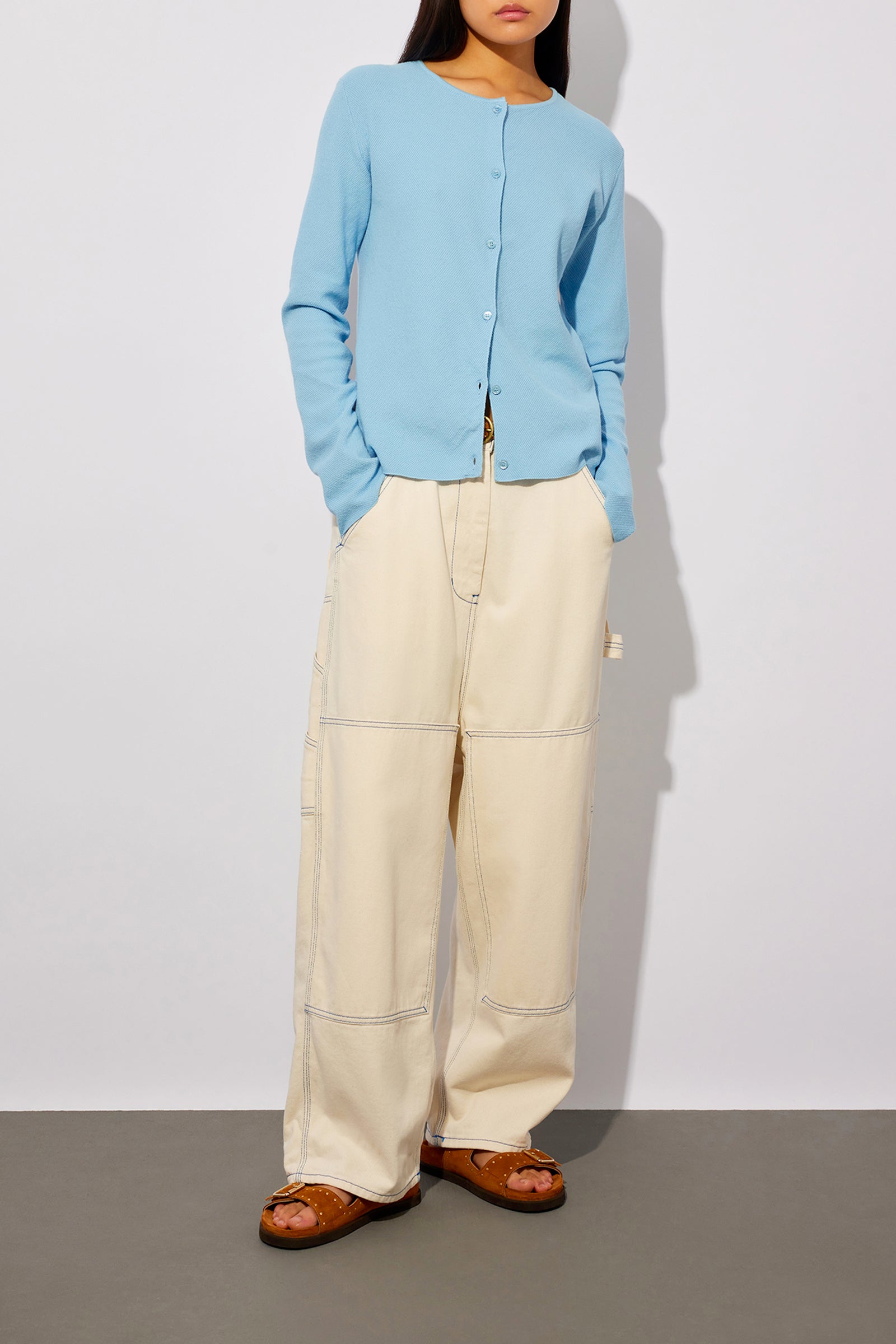 PANTALONE IN DENIM BIANCO