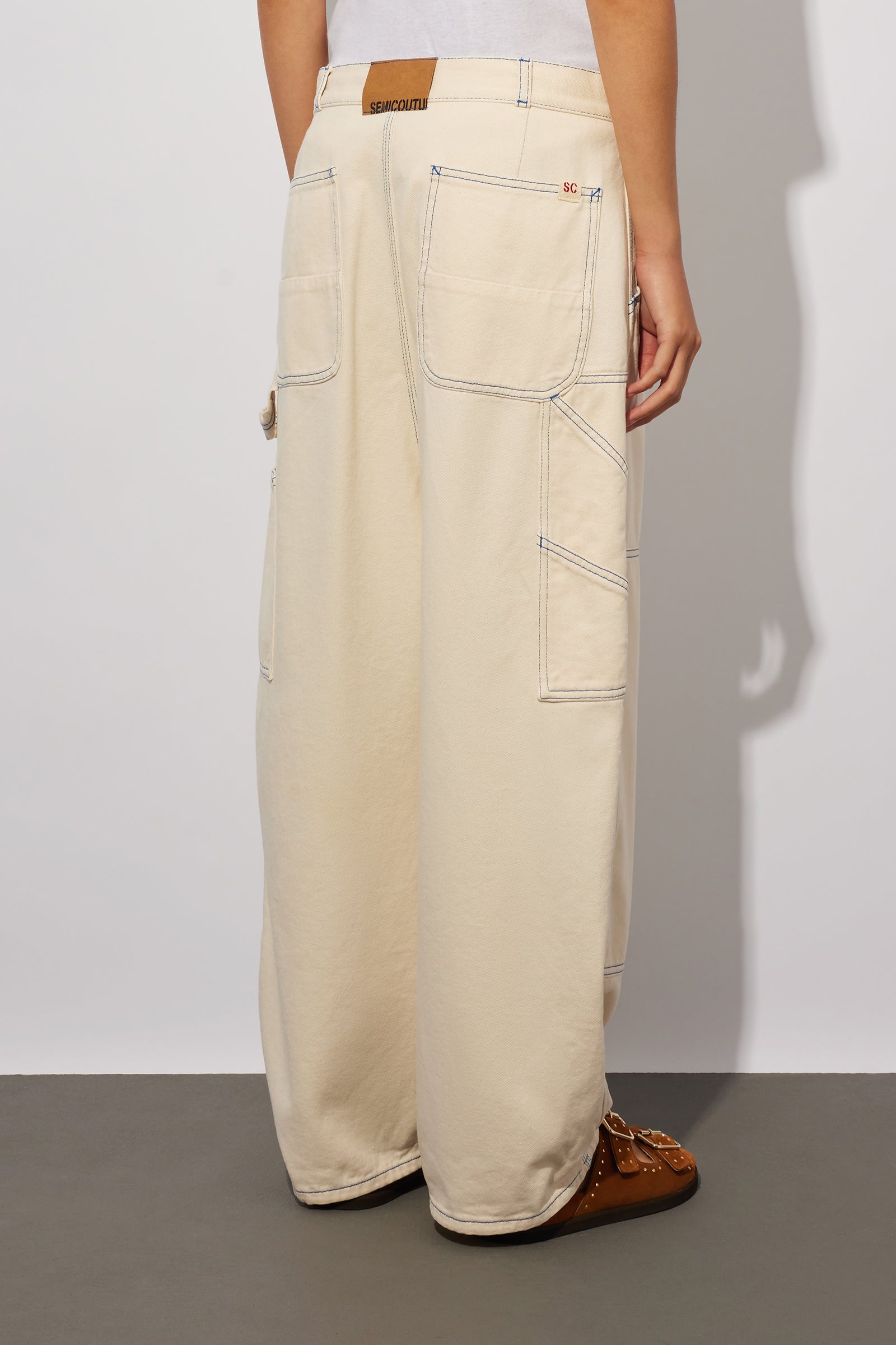 PANTALONE IN DENIM BIANCO