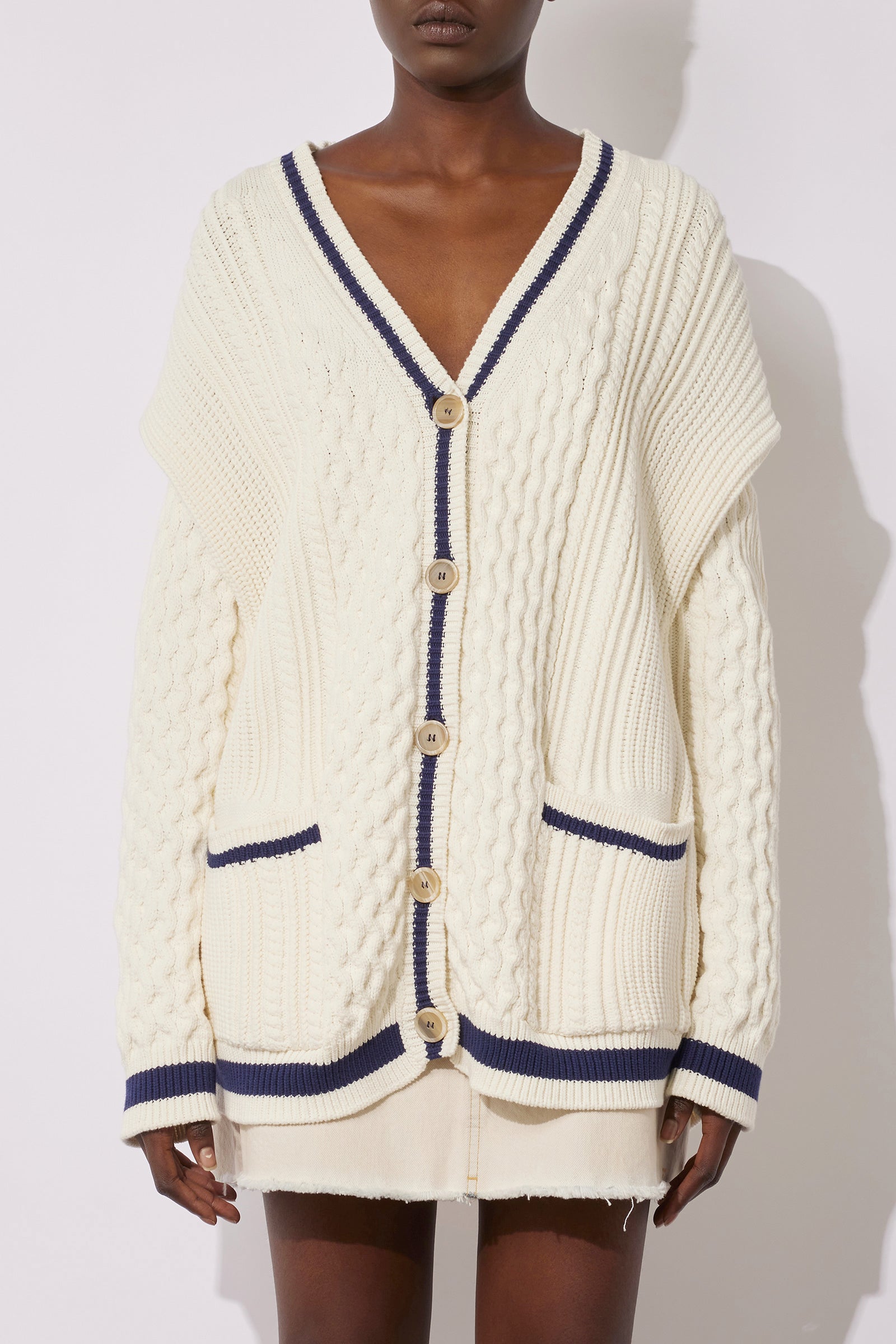NORWEGIAN STITCH OVERSIZE CARDIGAN