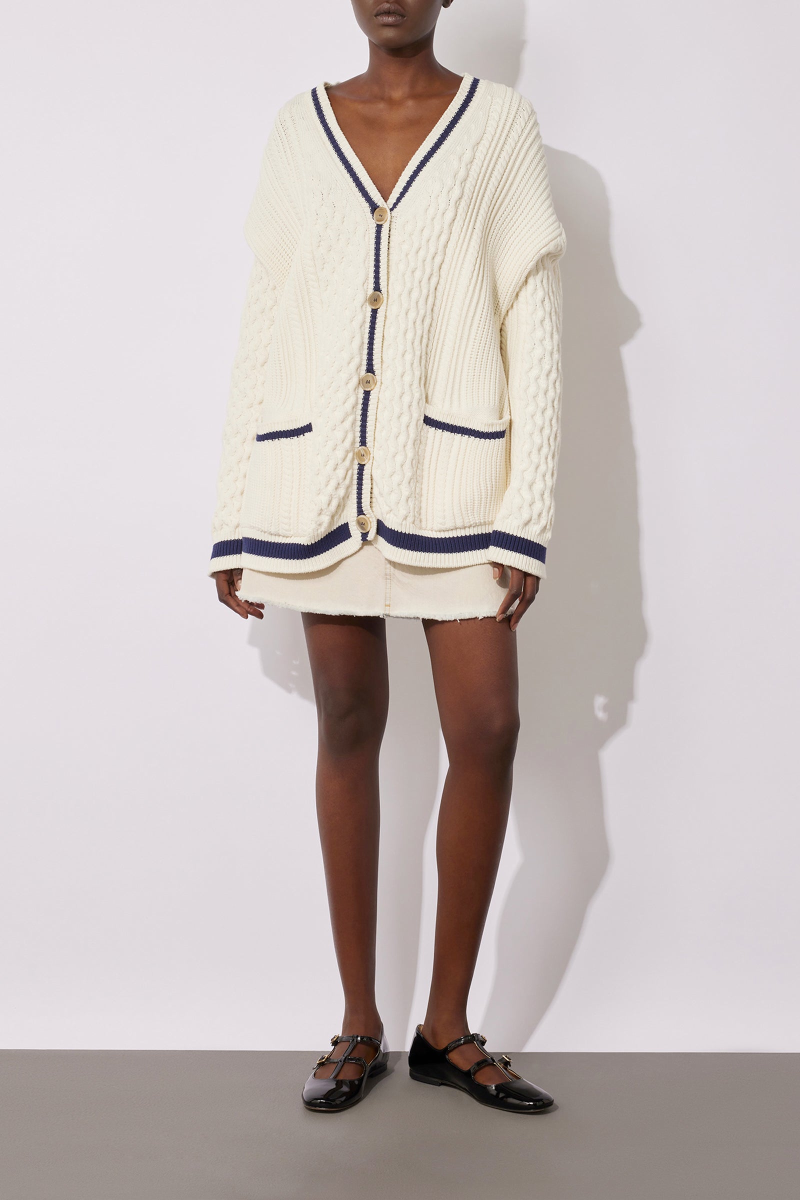NORWEGIAN STITCH OVERSIZE CARDIGAN