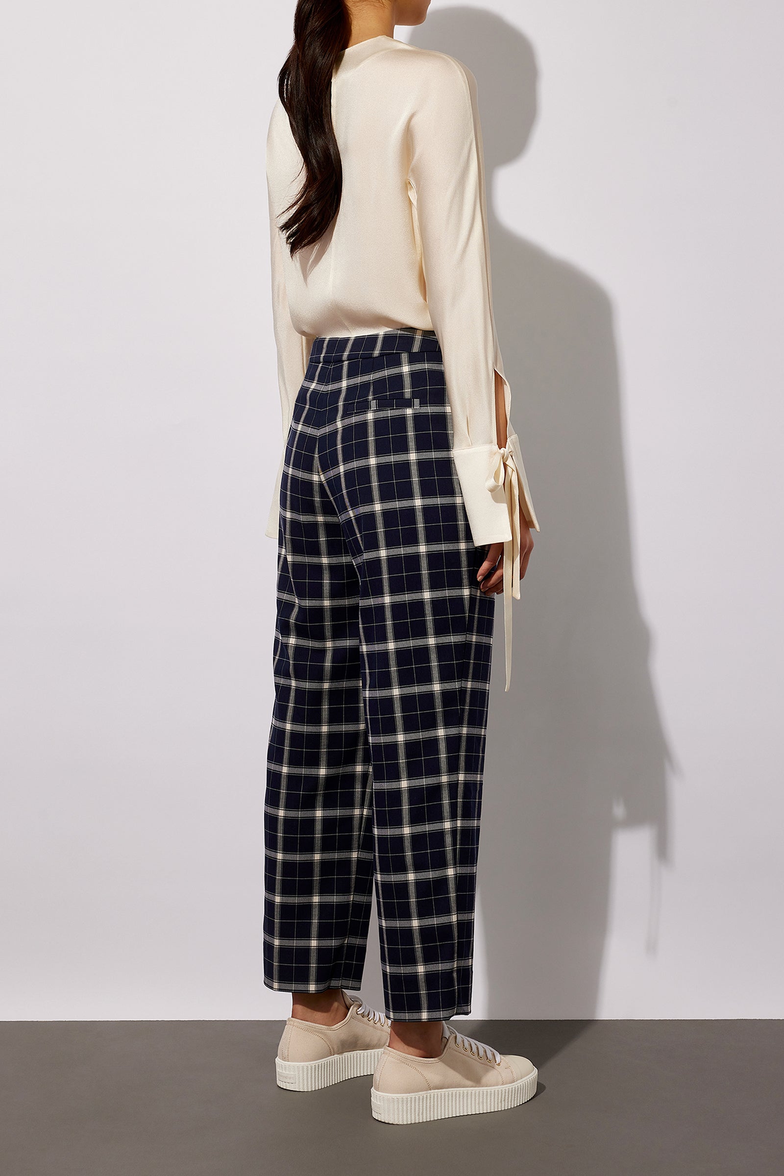 POLY VISCOSE TROUSERS WITH STRAIGHT LEG