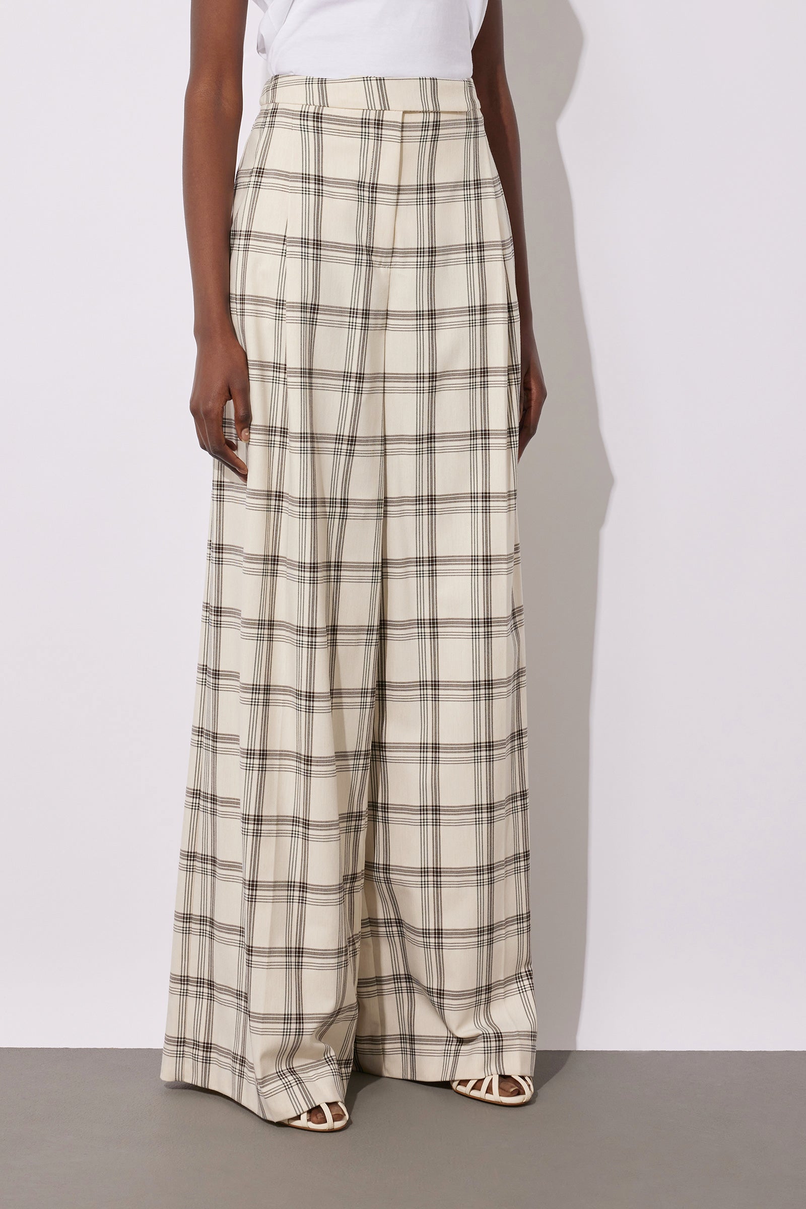 POLY VISCOSE PALAZZO TROUSERS