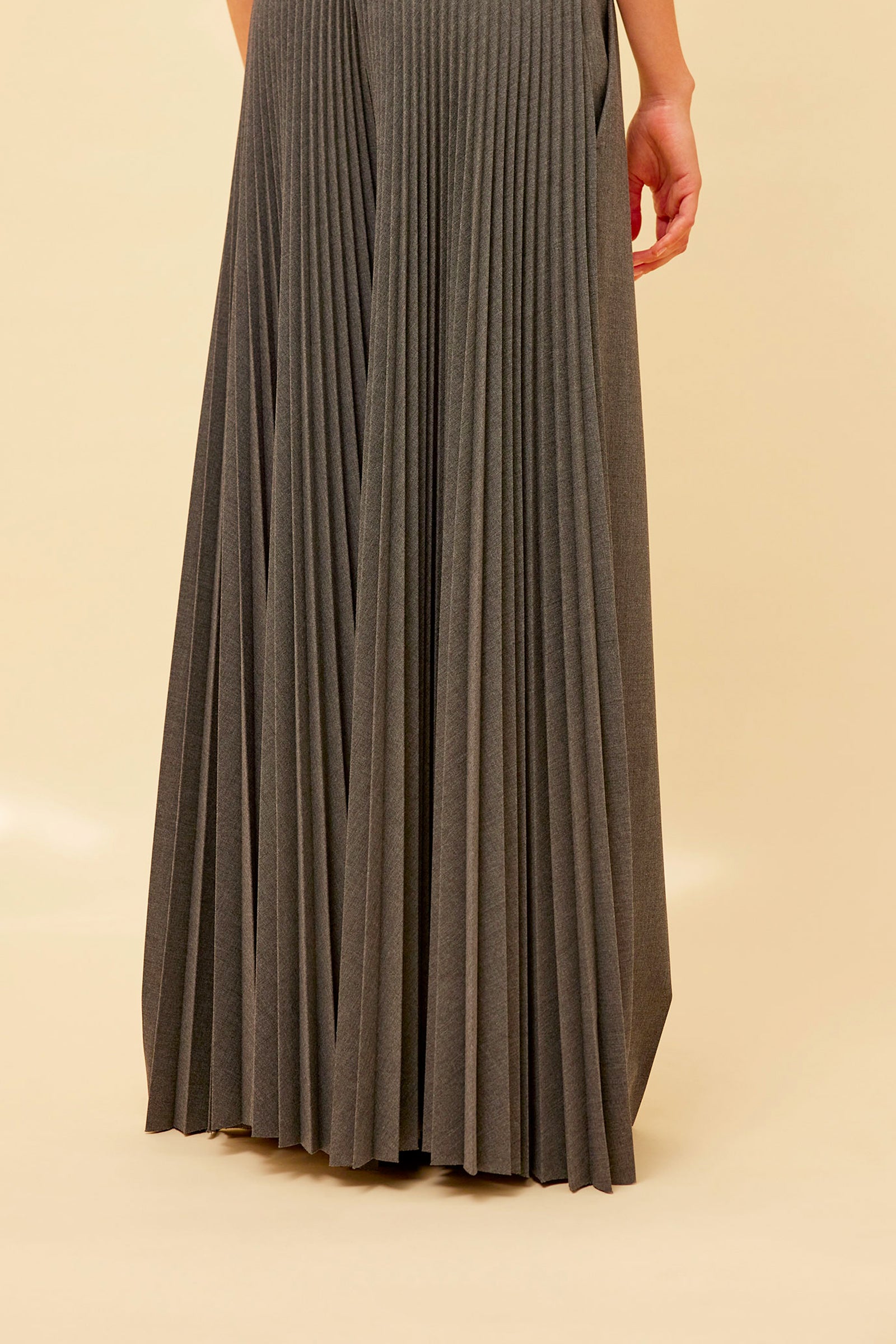 PALAZZO TROUSERS WITH PLEATS