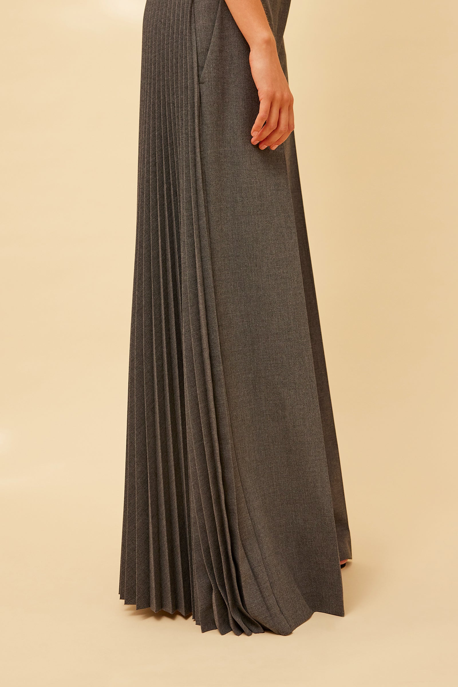 PALAZZO TROUSERS WITH PLEATS