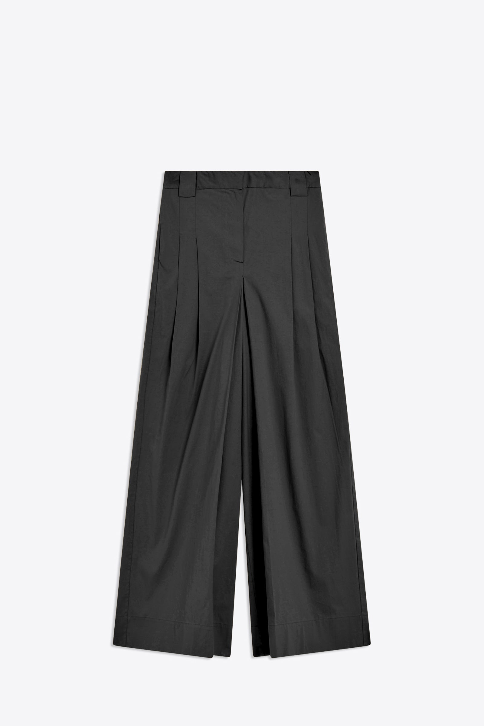 BISTRETCH WIDE LEG TROUSERS