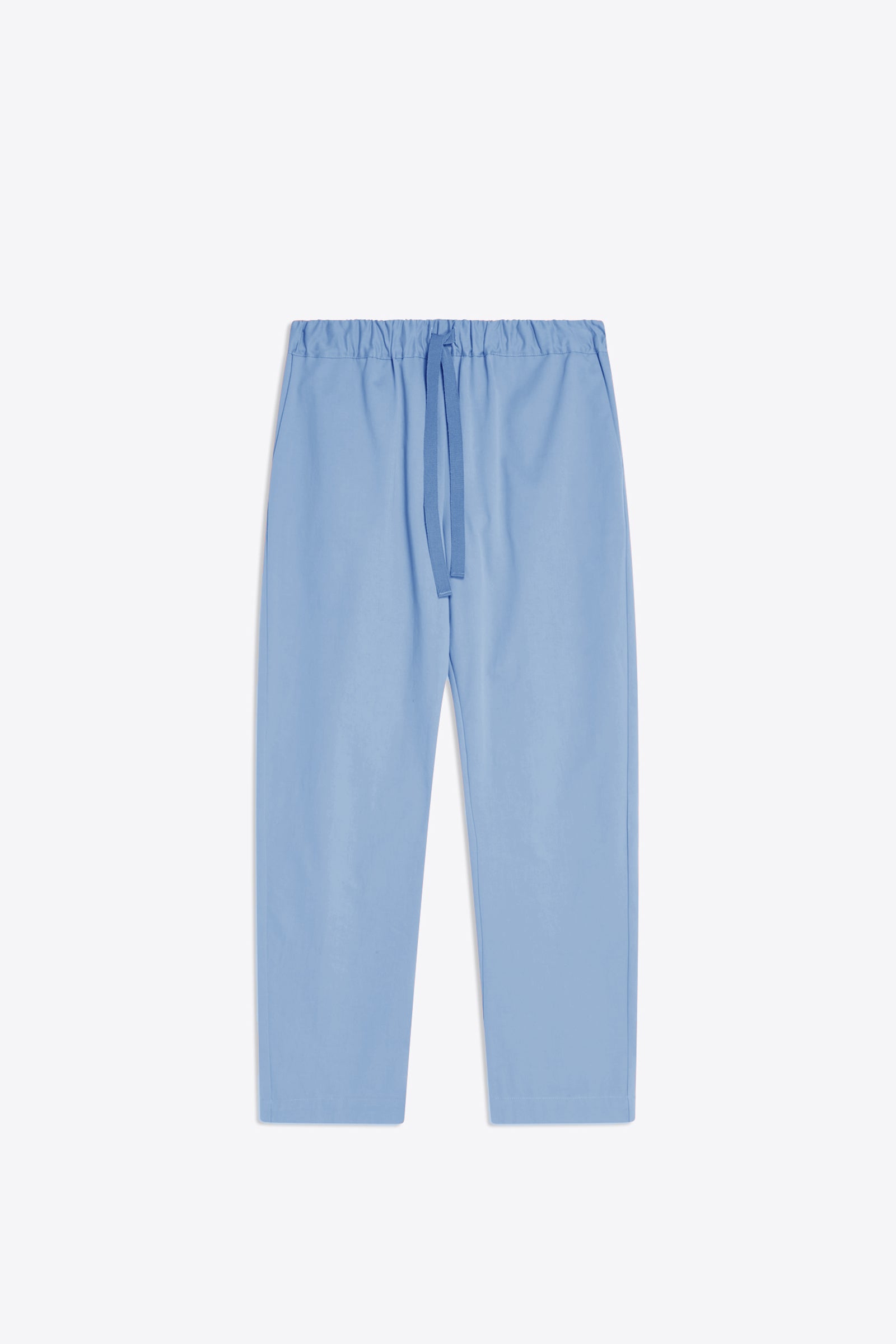 POPLIN TROUSERS WITH ELASTIC BAND
