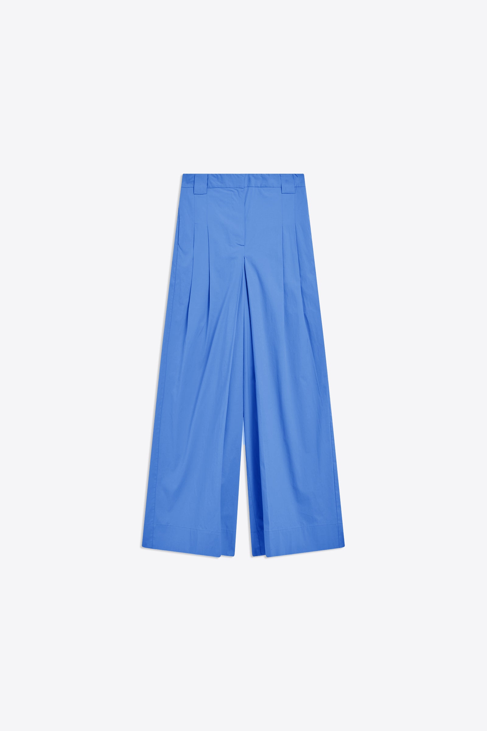 POPLIN PALAZZO TROUSERS