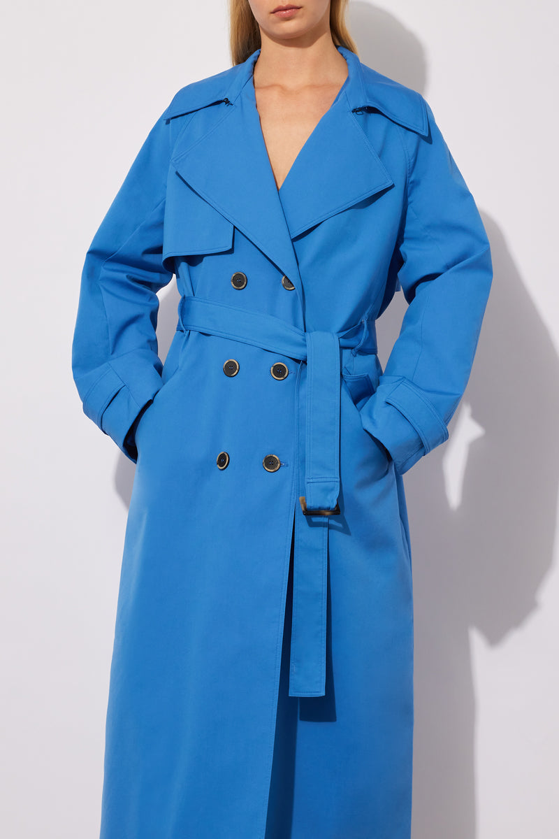 POPLIN TRENCH COAT