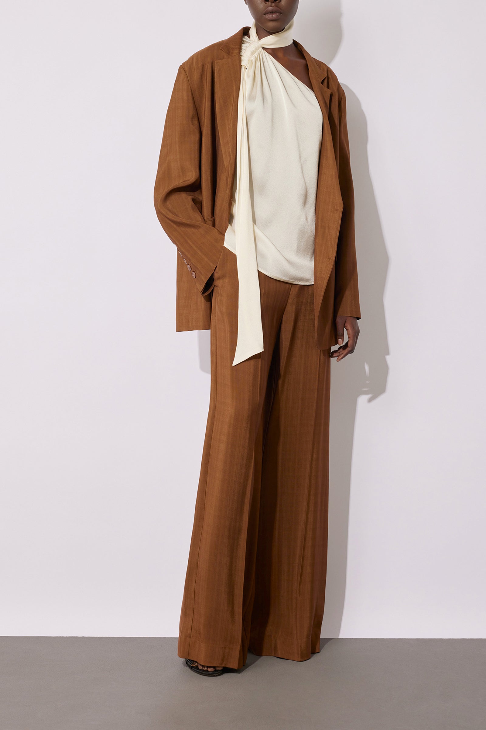 ARMOURED VISCOSE SASH JACKET