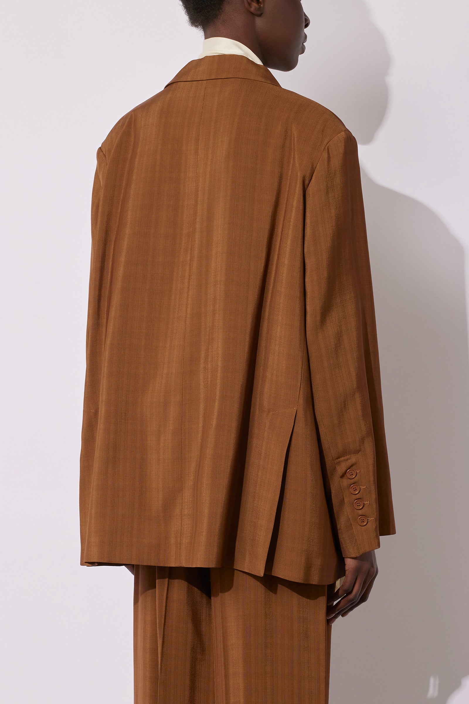 ARMOURED VISCOSE SASH JACKET