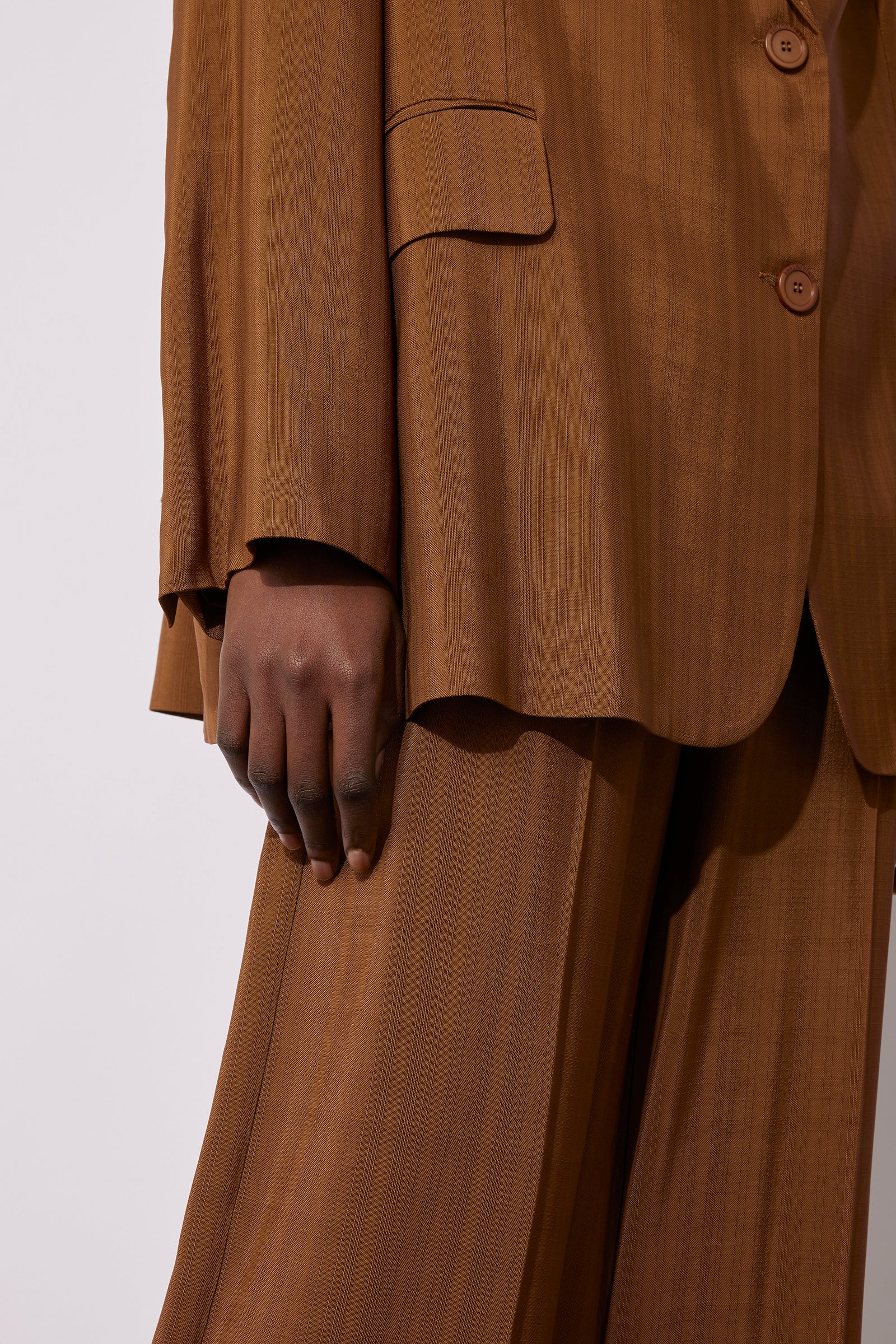 ARMOURED VISCOSE SASH JACKET