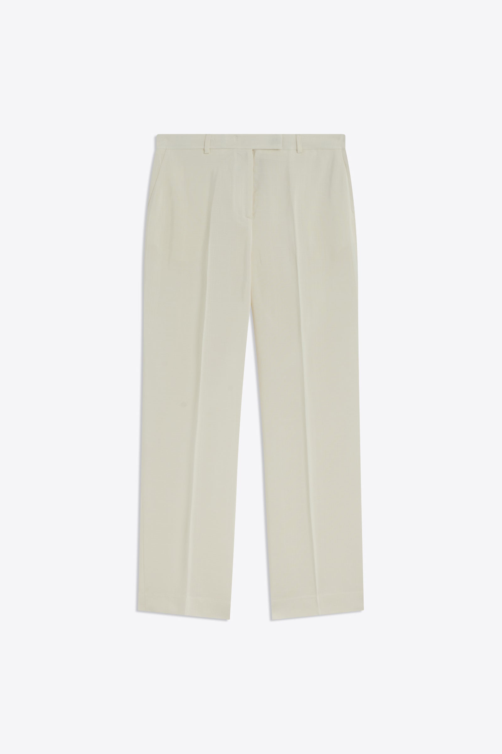 ARMOURED VISCOSE STRAIGHT LEG TROUSERS
