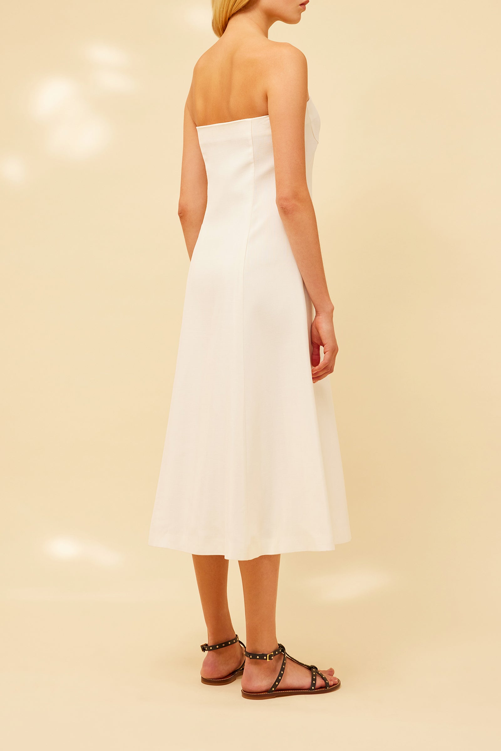 ARMOURED VISCOSE BAND DRESS