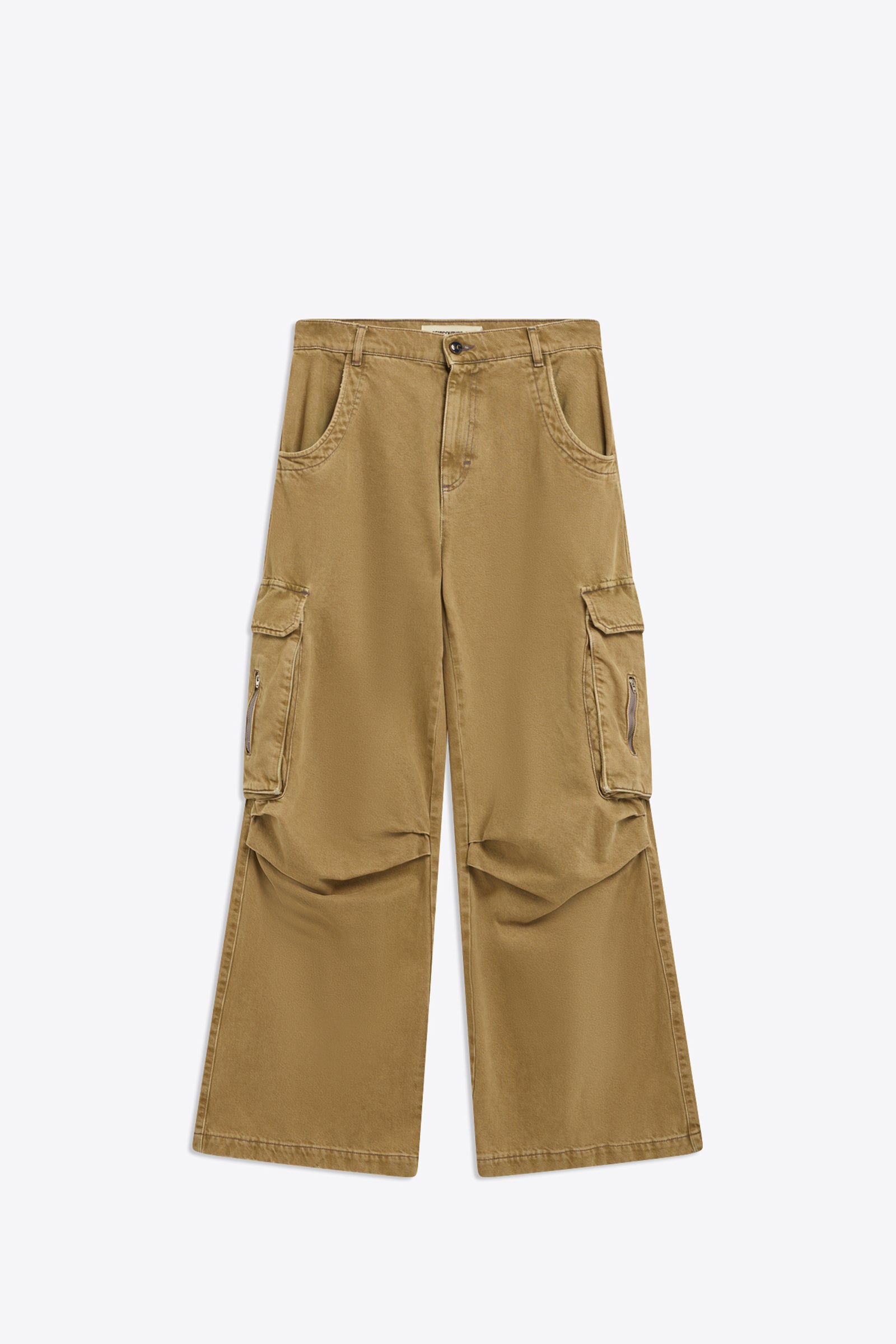 DYED DENIM CARGO TROUSERS
