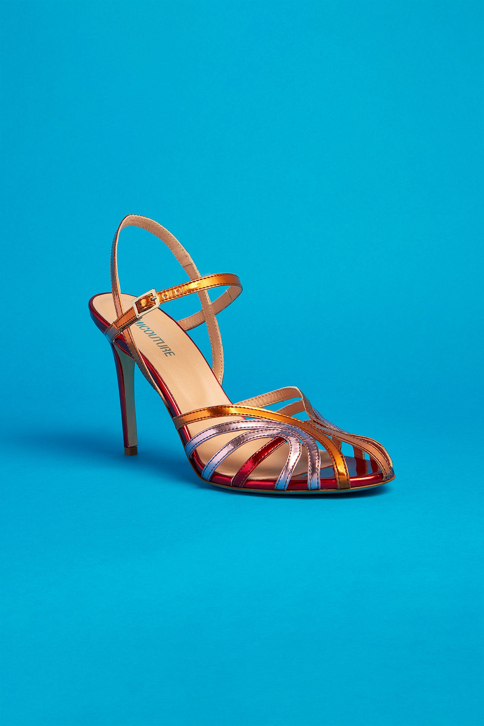 TRICOLOR SANDAL WITH CAGE