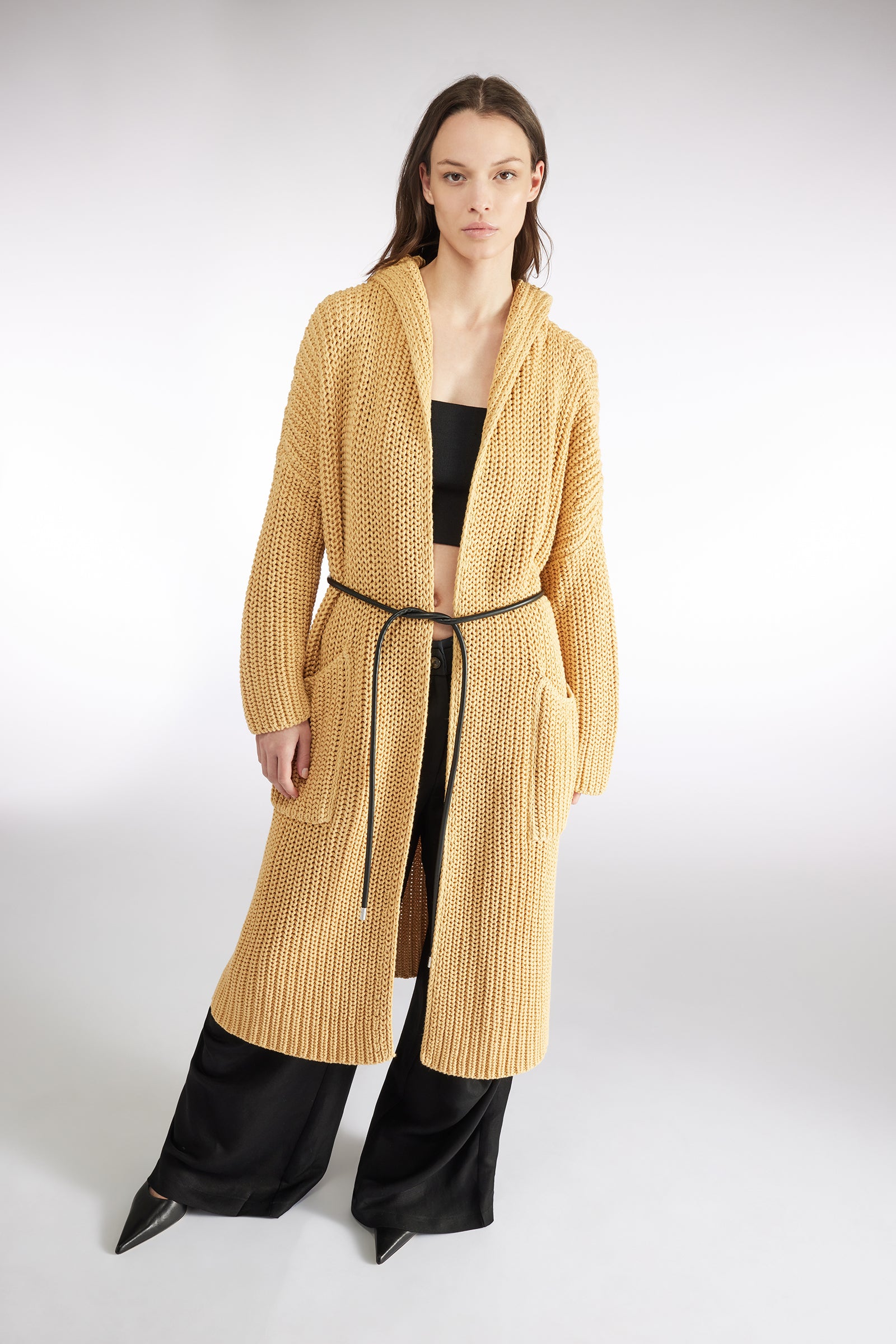 CARDIGAN CON CINTURA