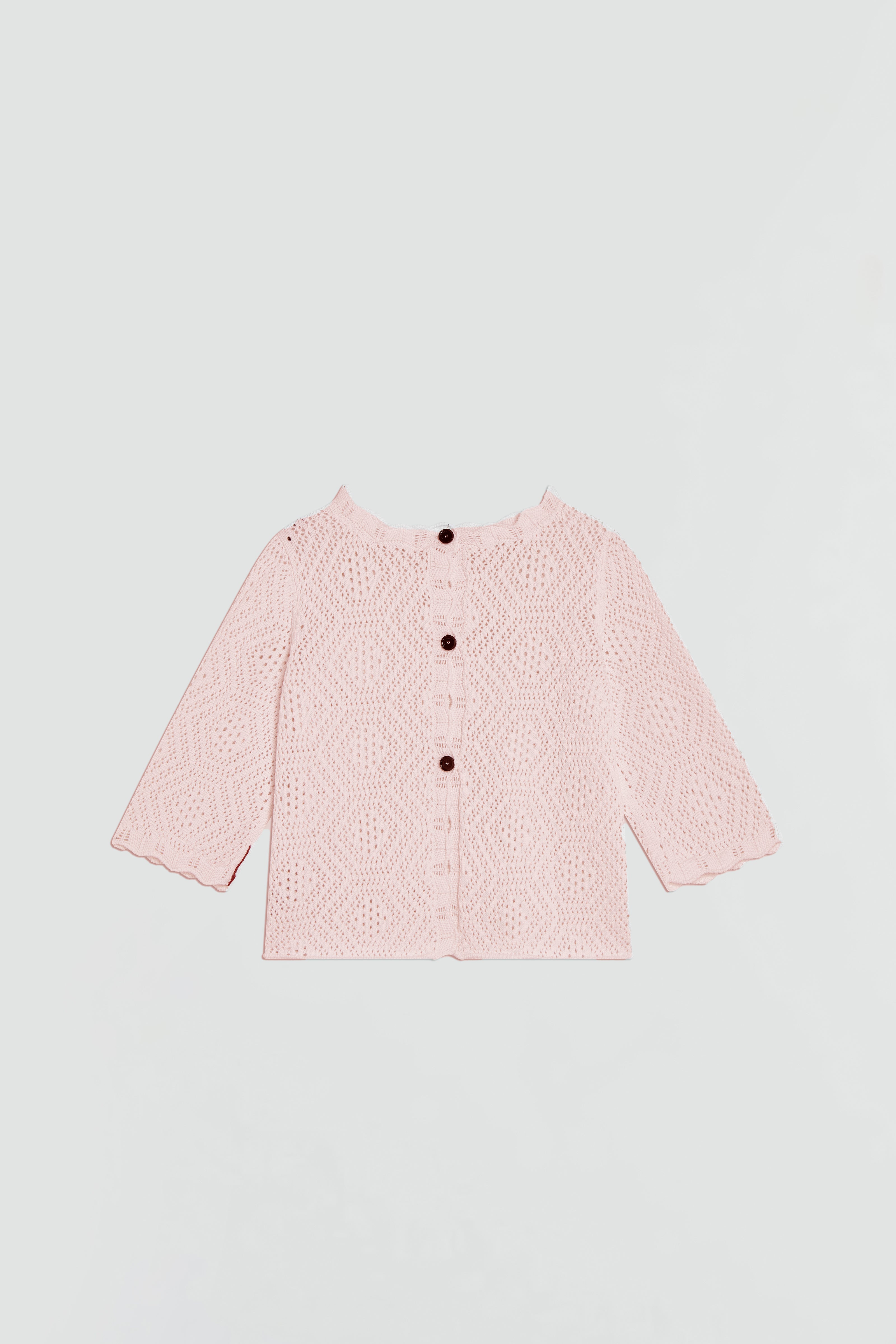 CROCHET EFFECT SWEATER