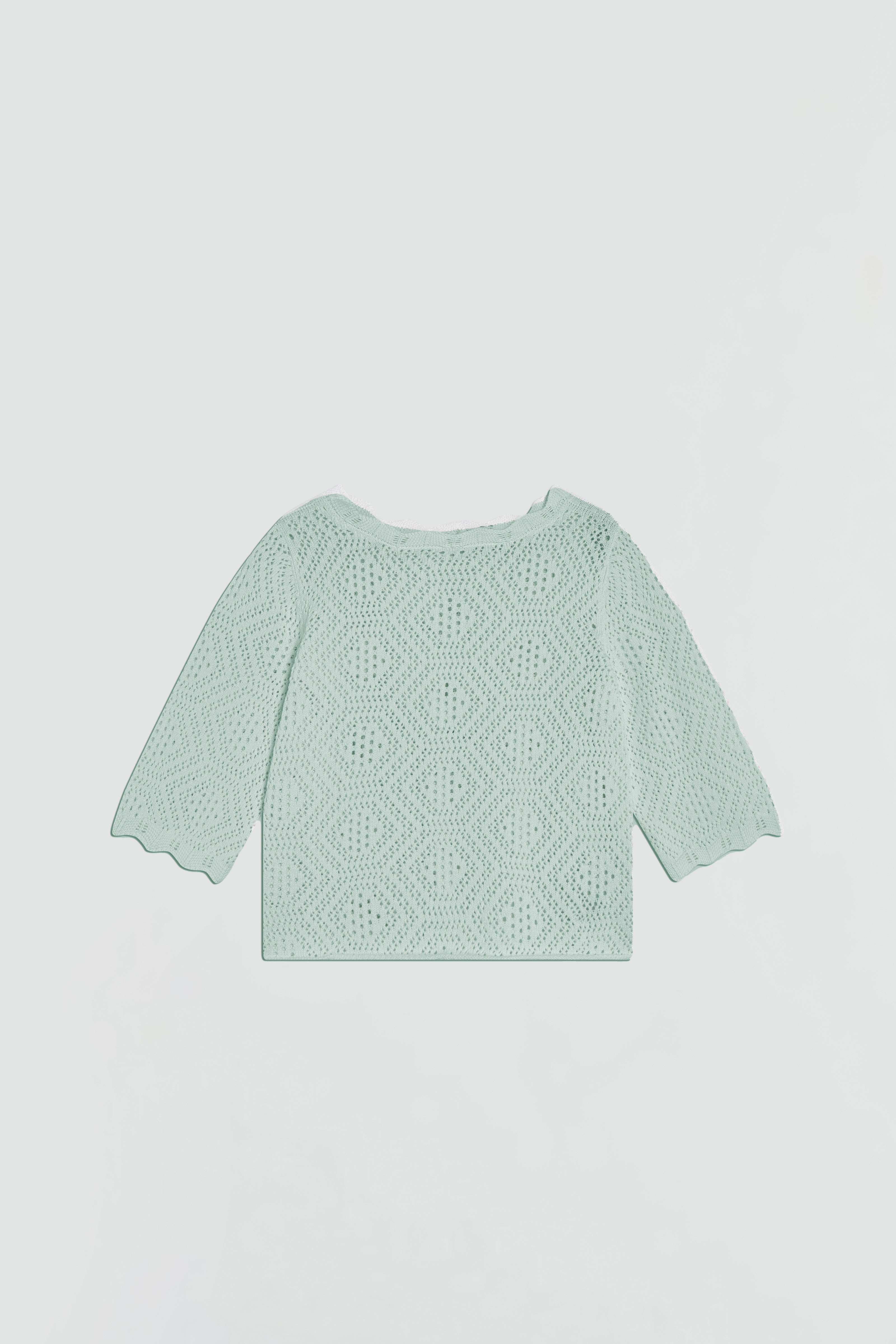 CROCHET EFFECT SWEATER