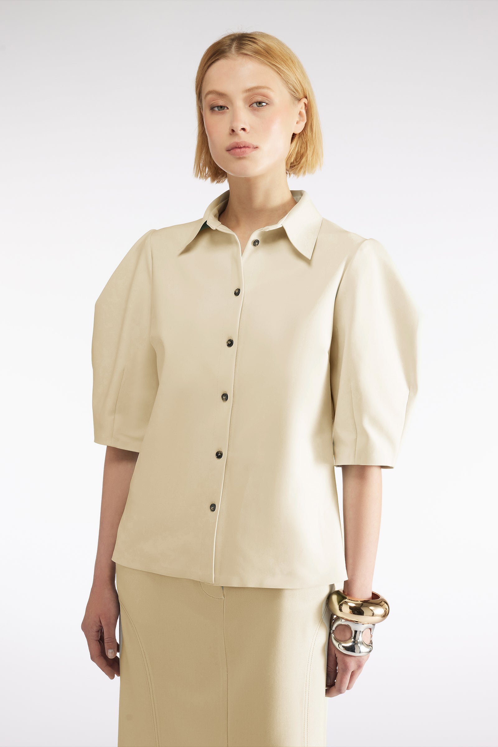 CAMICIA MANICHE A PALLONCINO