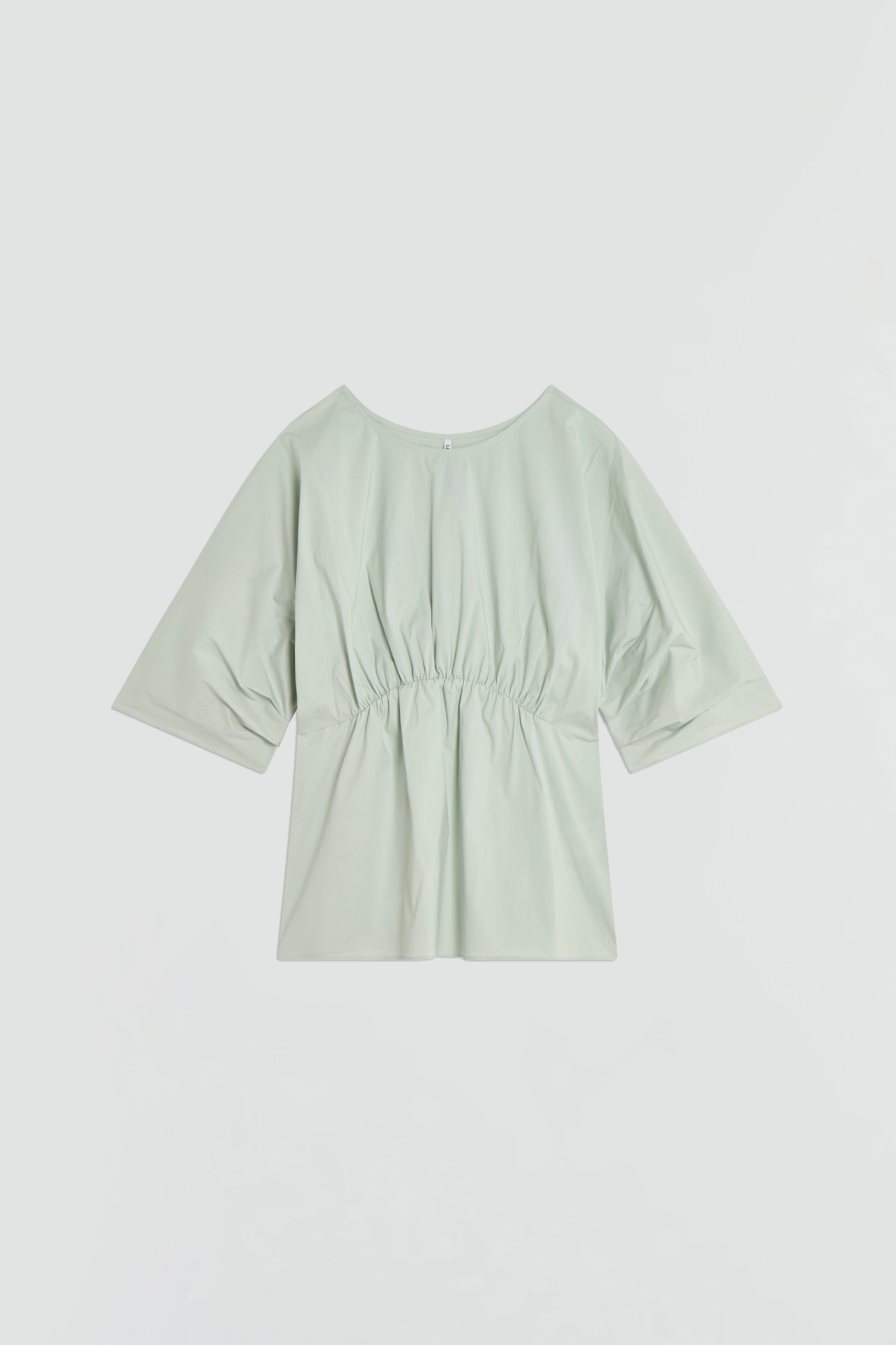 BLUSA MANICA CON PIEGHE