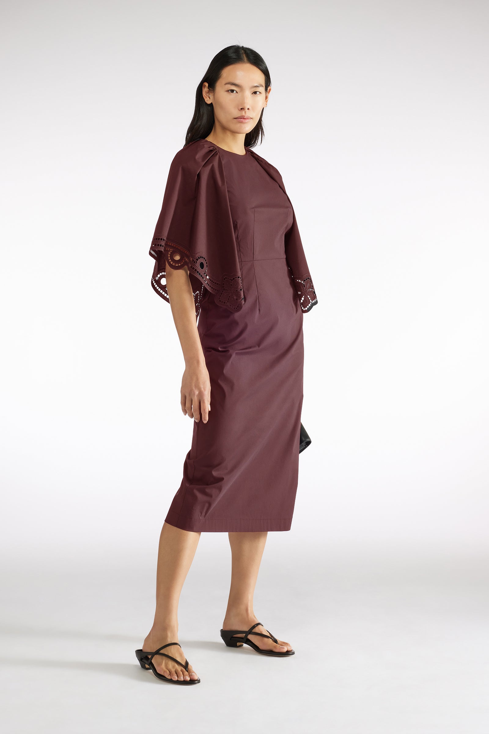 PUNCH-EMBROIDERED DRESS