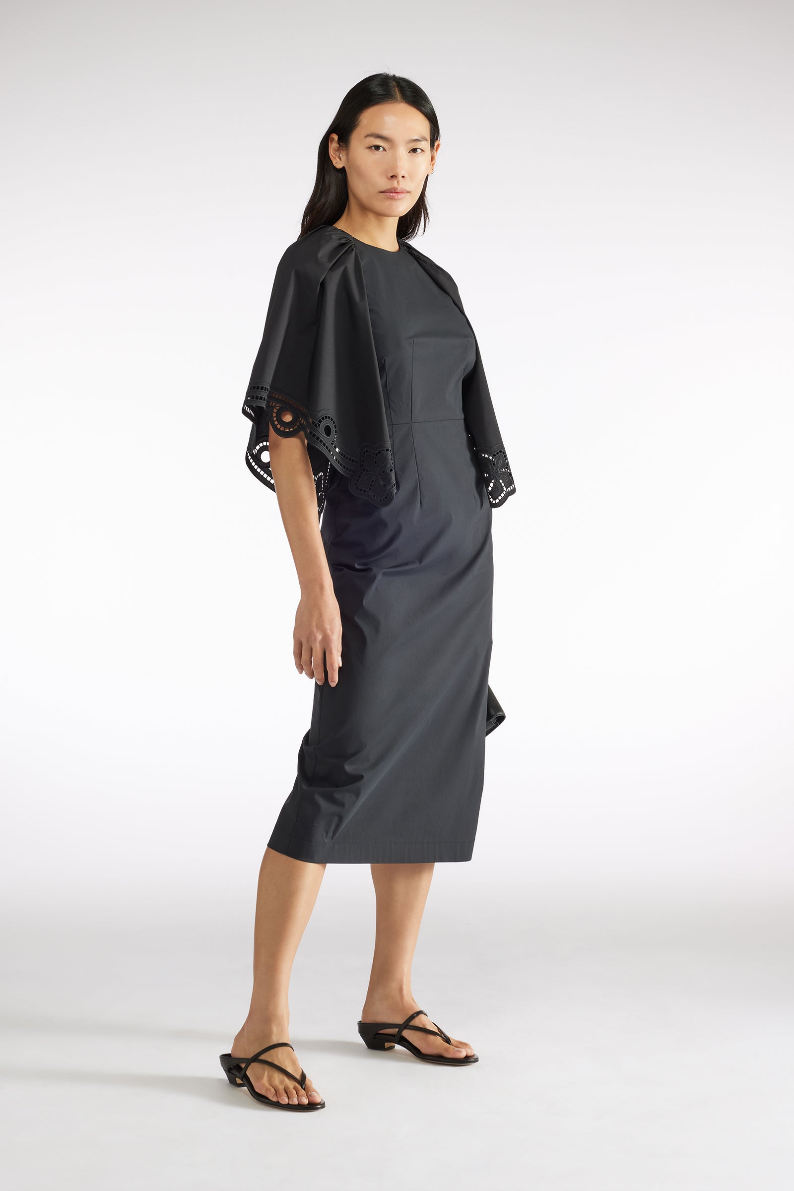 PUNCH-EMBROIDERED DRESS